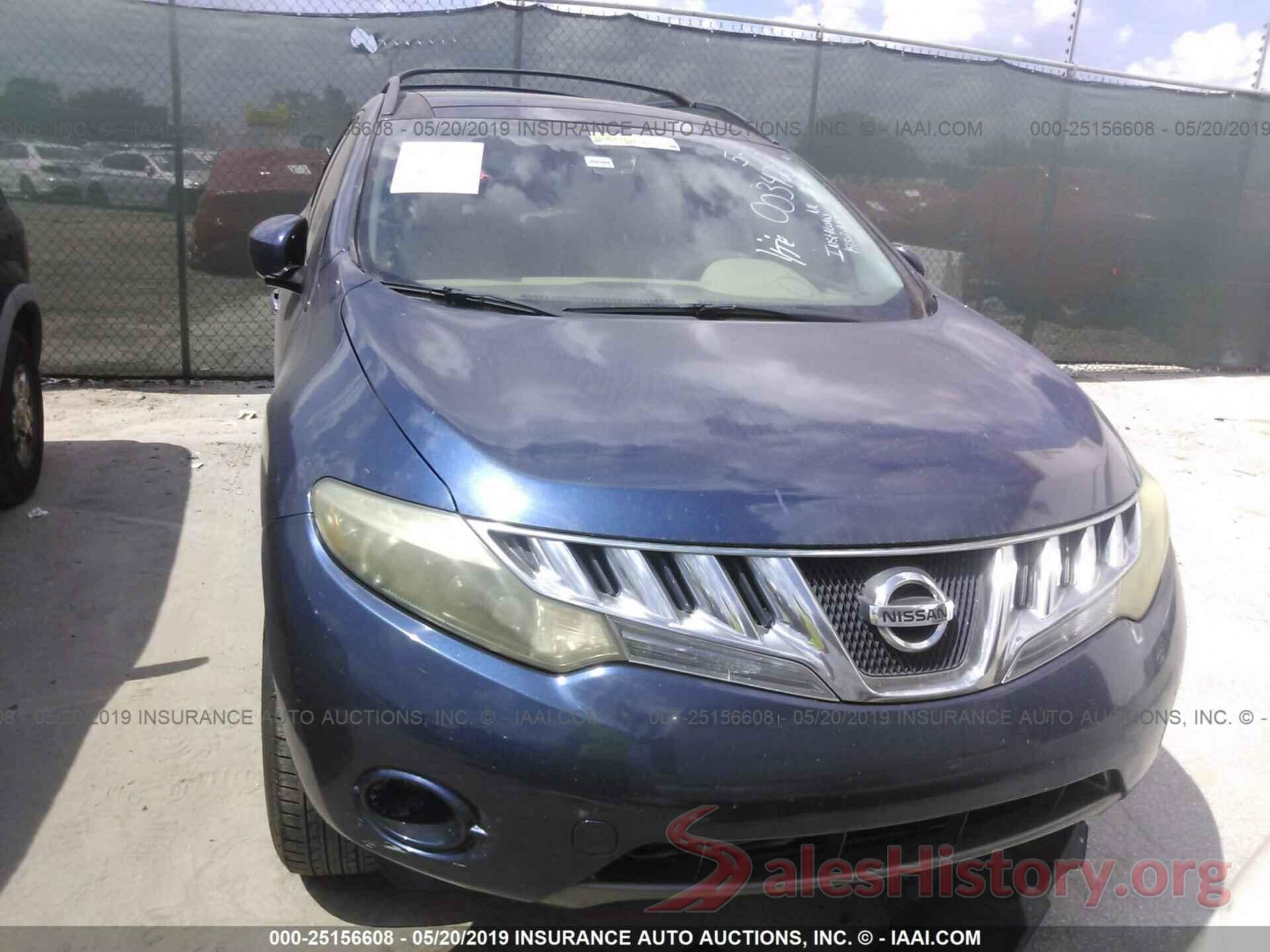 JN8AZ18U09W003423 2009 NISSAN MURANO