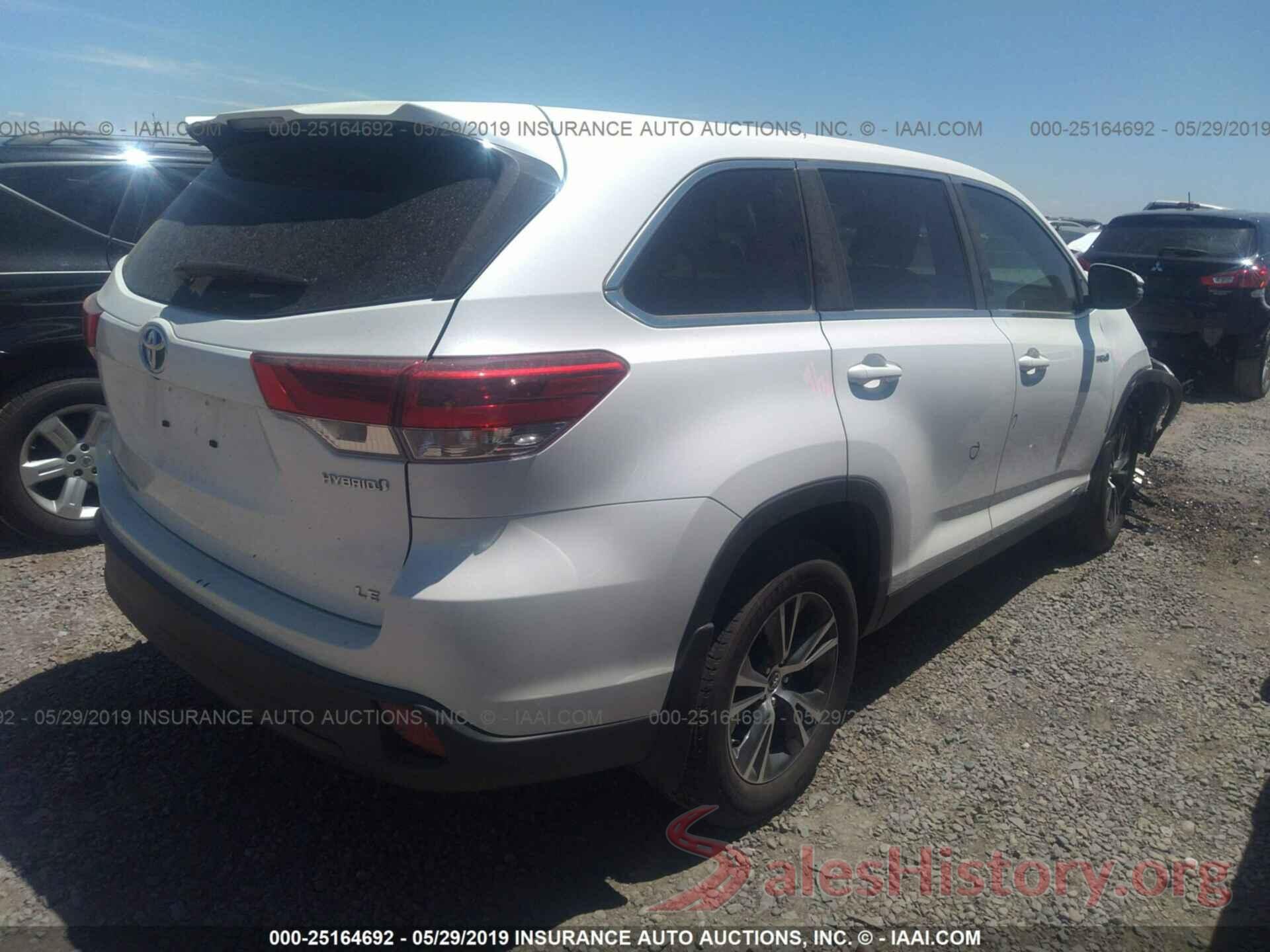 5TDBGRFHXKS054394 2019 TOYOTA HIGHLANDER