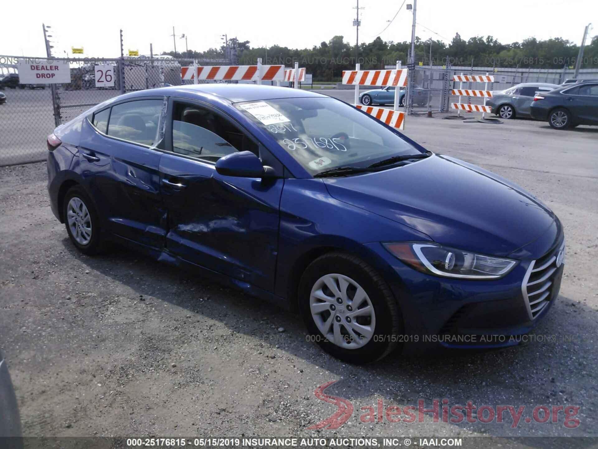 5NPD74LF7HH196747 2017 HYUNDAI ELANTRA