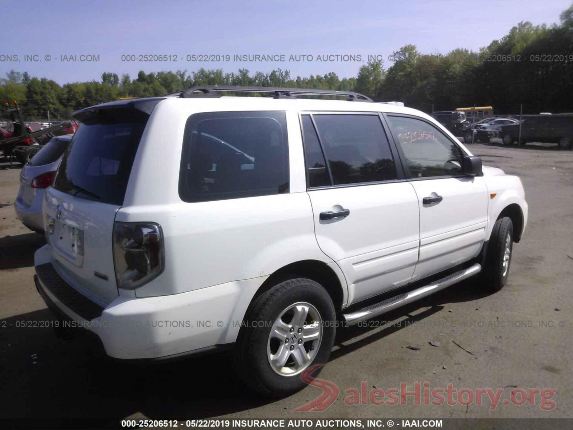 2HKYF18167H537831 2007 HONDA PILOT