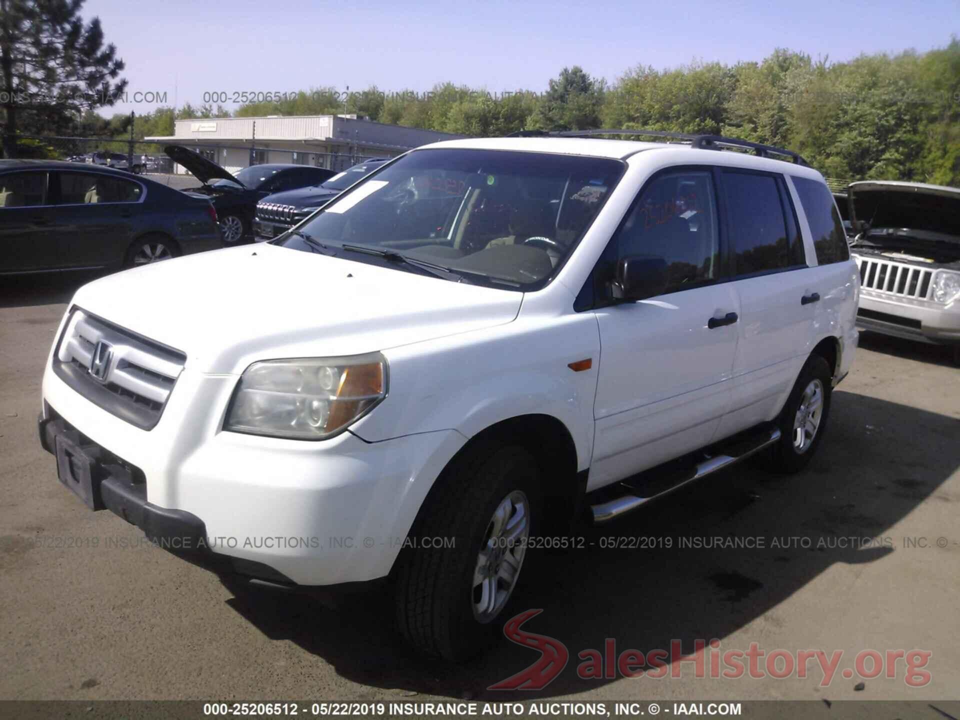 2HKYF18167H537831 2007 HONDA PILOT