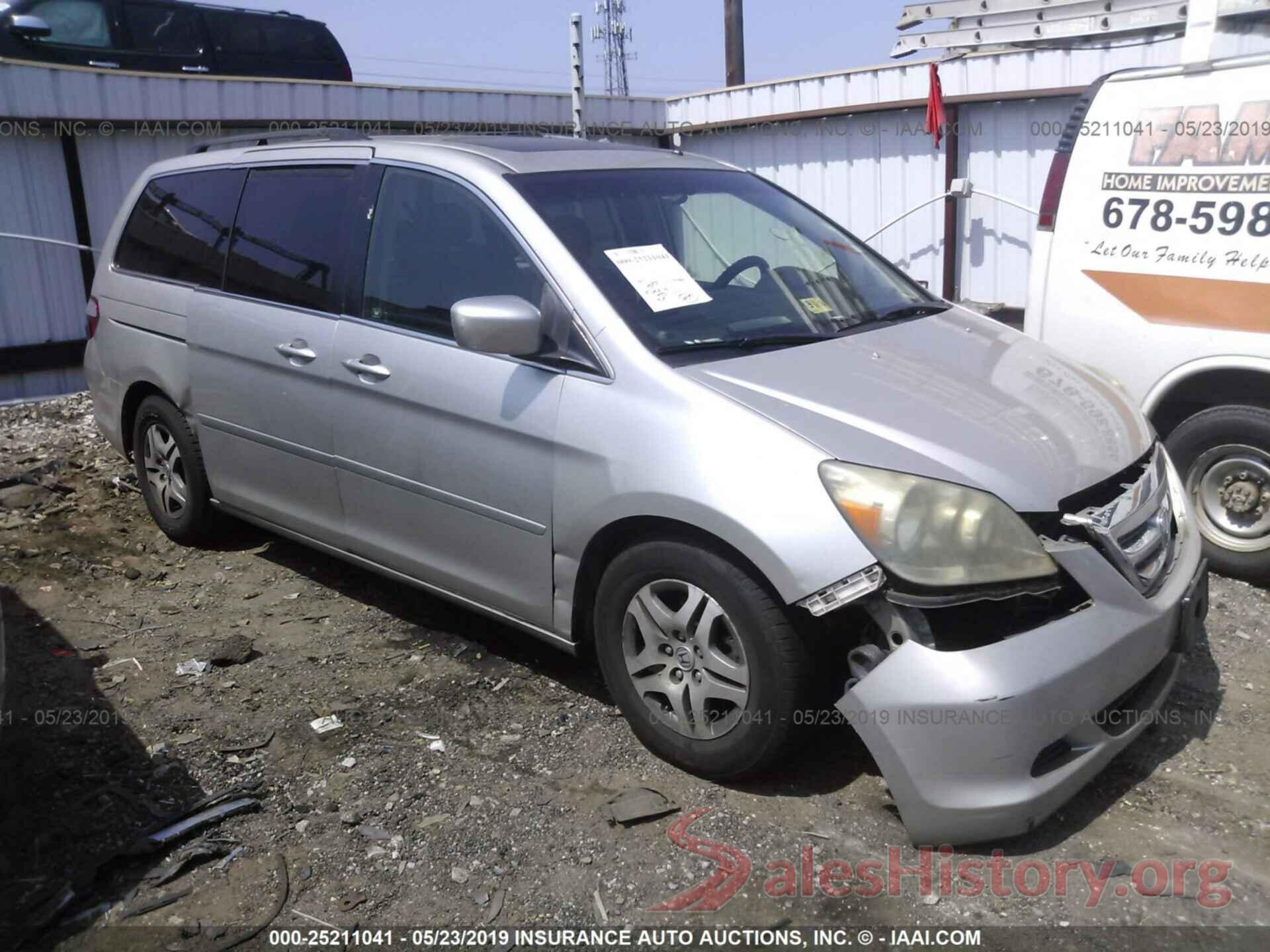 5FNRL387X6B027184 2006 HONDA ODYSSEY