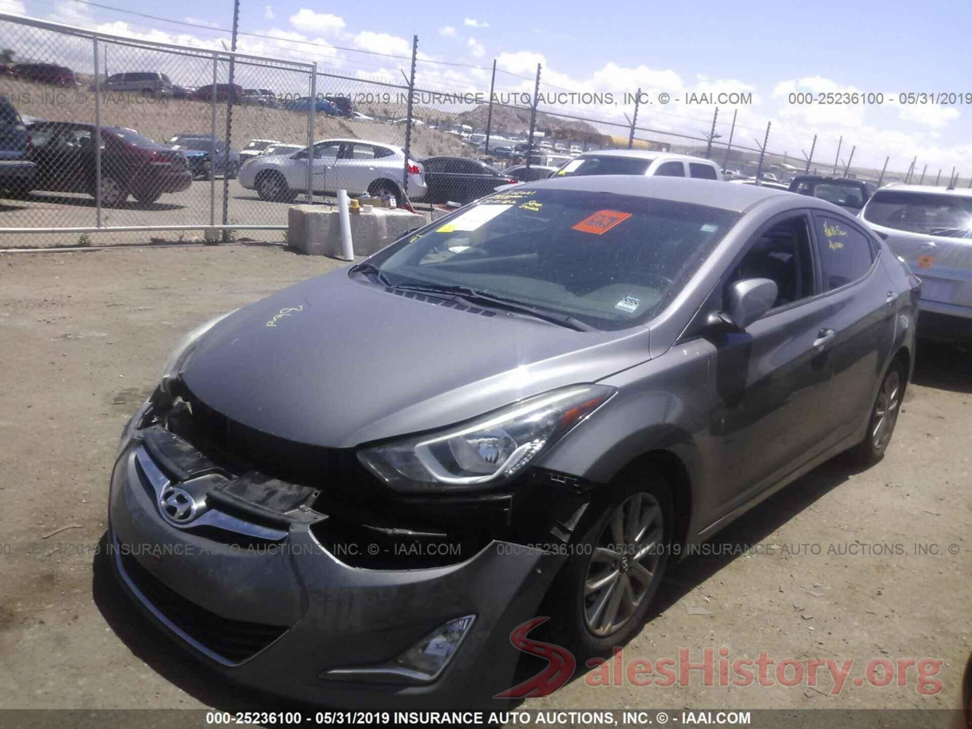 5NPDH4AE1EH455848 2014 HYUNDAI ELANTRA