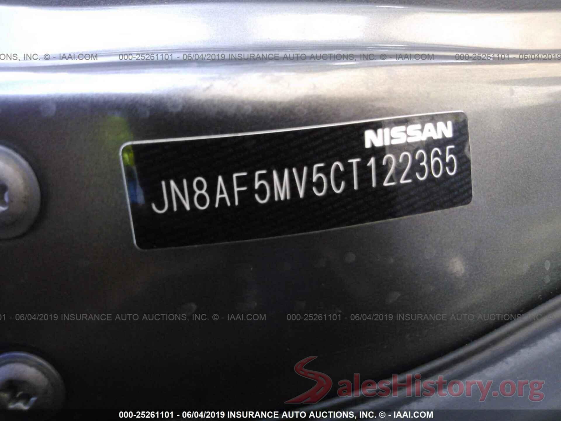 JN8AF5MV5CT122365 2012 NISSAN JUKE