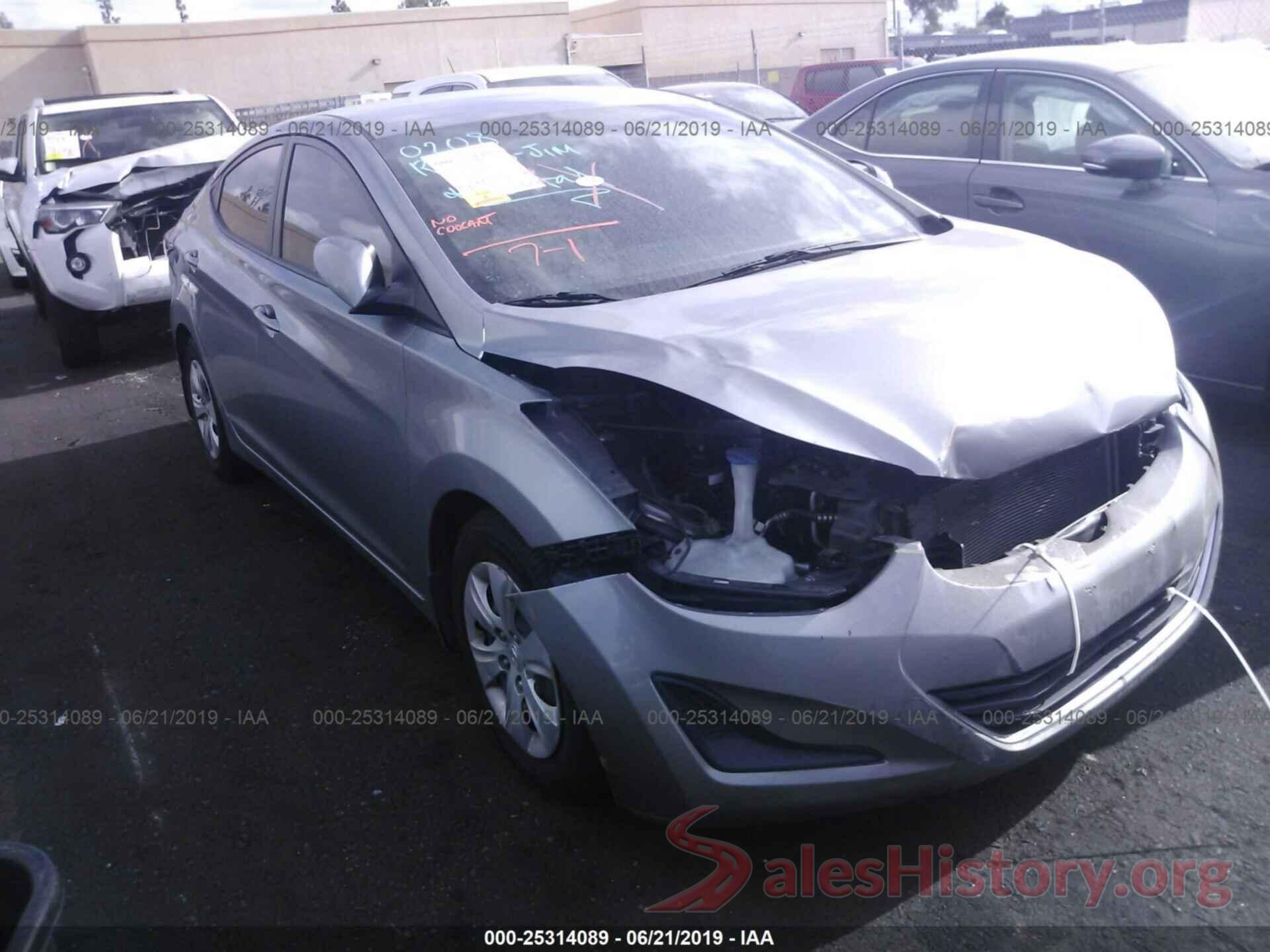 KMHDH4AE2GU511333 2016 HYUNDAI ELANTRA