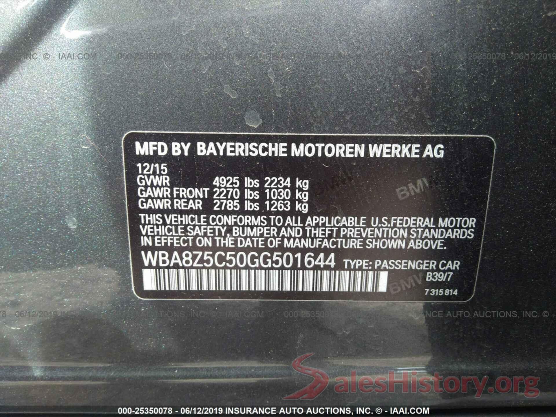 WBA8Z5C50GG501644 2016 BMW 328