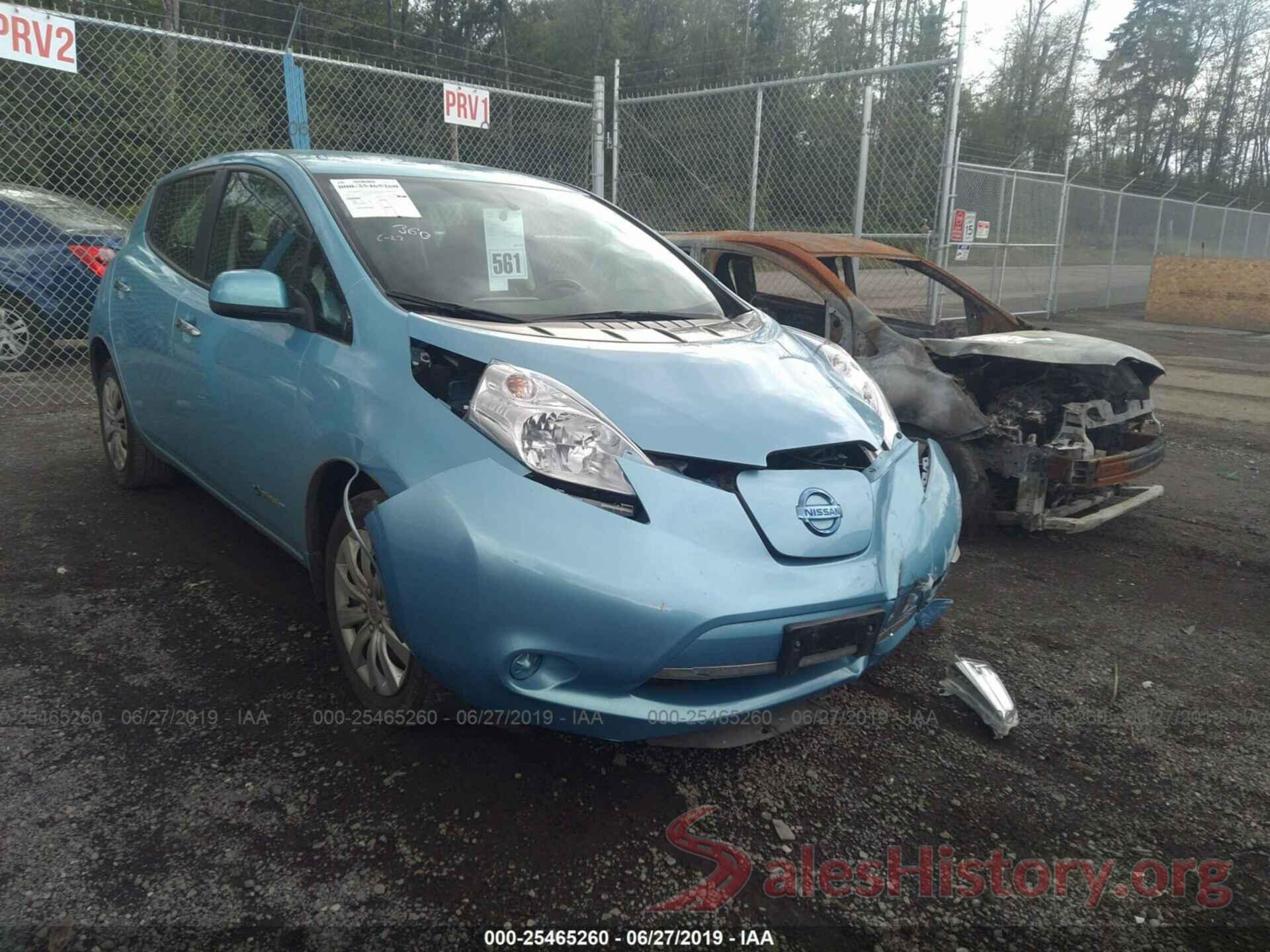 1N4AZ0CP1FC309394 2015 NISSAN LEAF