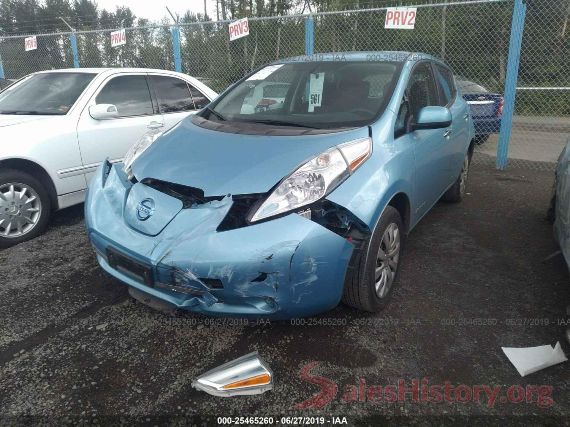 1N4AZ0CP1FC309394 2015 NISSAN LEAF