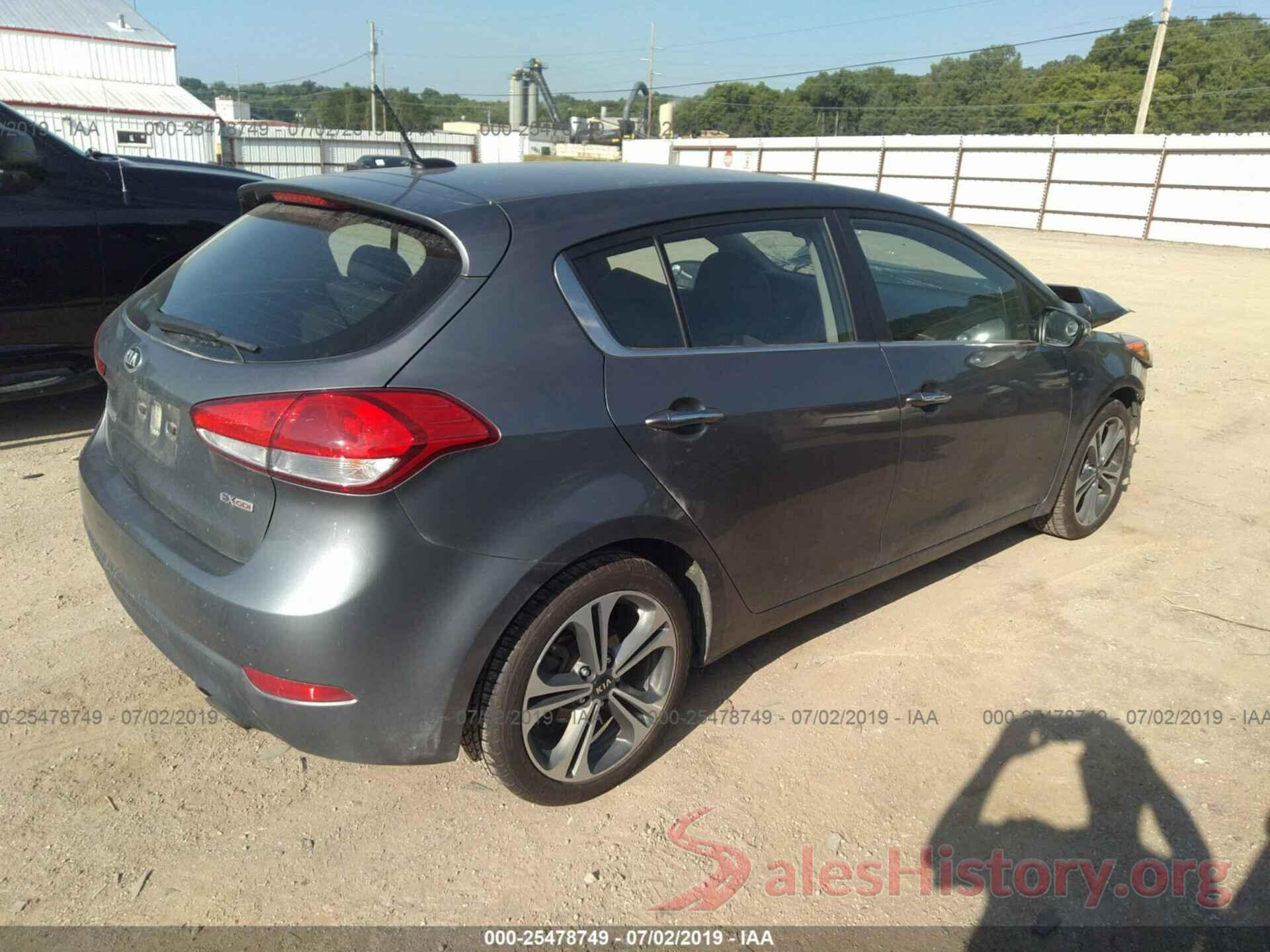 KNAFX5A86G5634916 2016 KIA FORTE