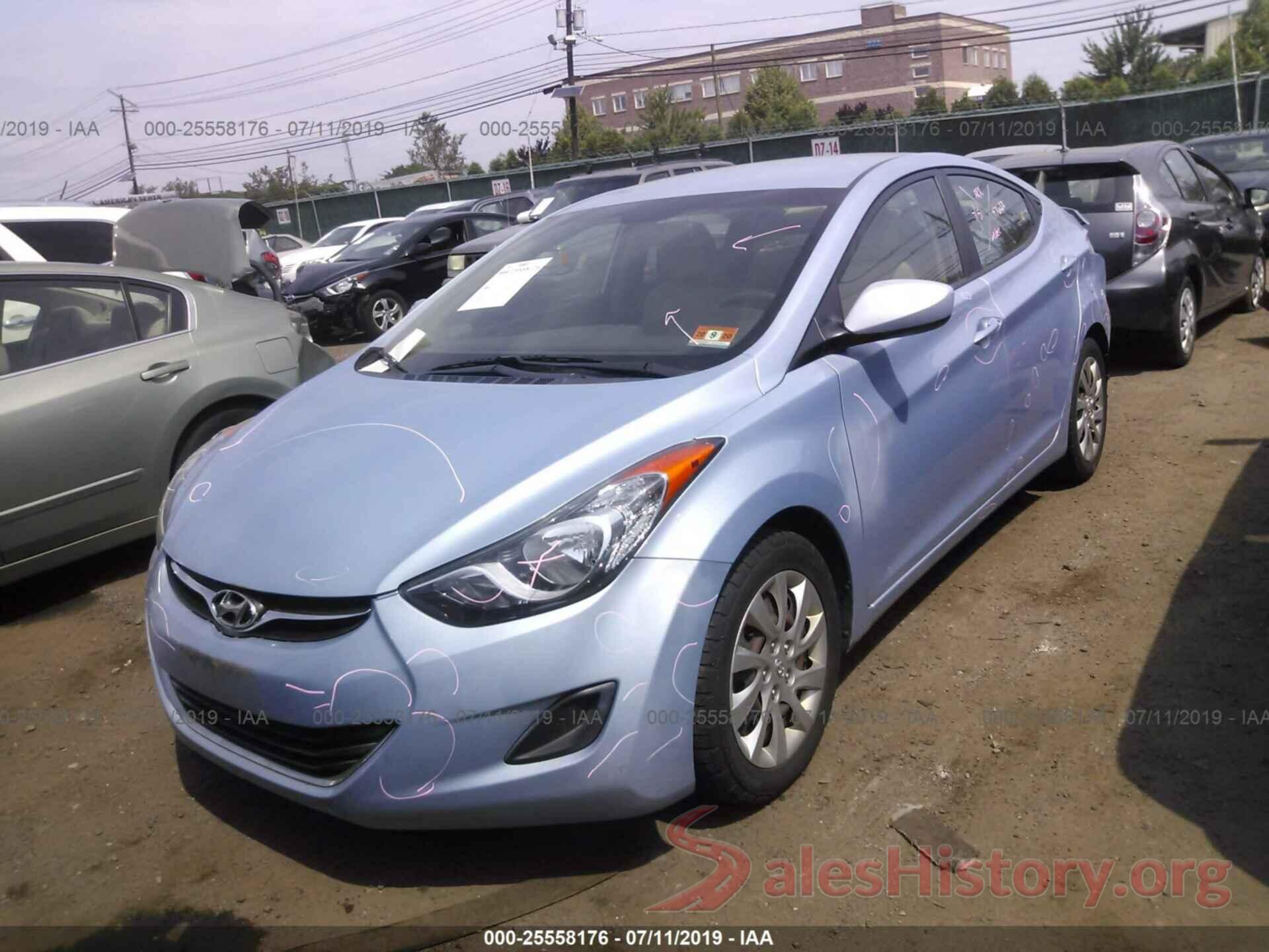 KMHDH4AE3CU249803 2012 HYUNDAI ELANTRA