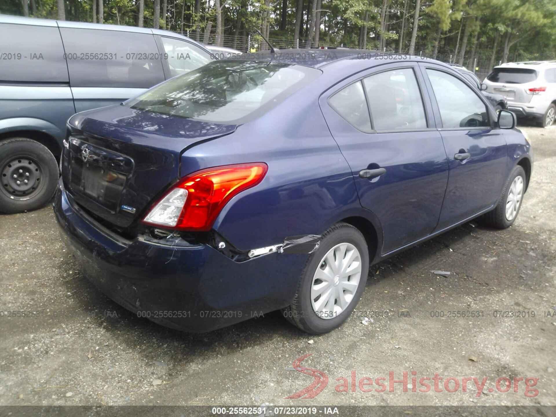 3N1CN7AP5EL830442 2014 NISSAN VERSA