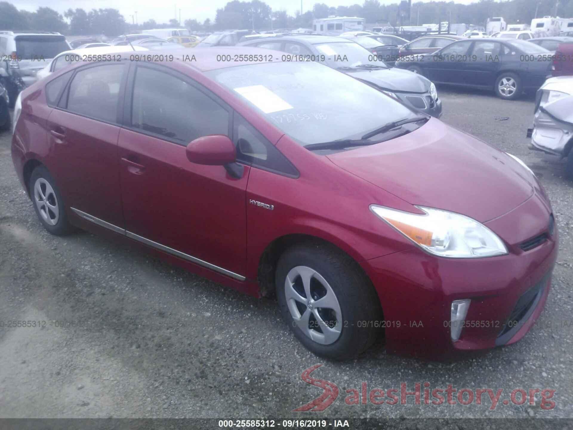 JTDKN3DUXD0344370 2013 TOYOTA PRIUS