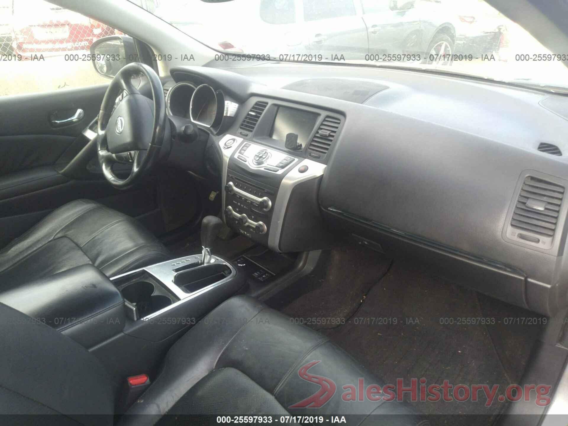 JN8AZ18W09W160581 2009 NISSAN MURANO