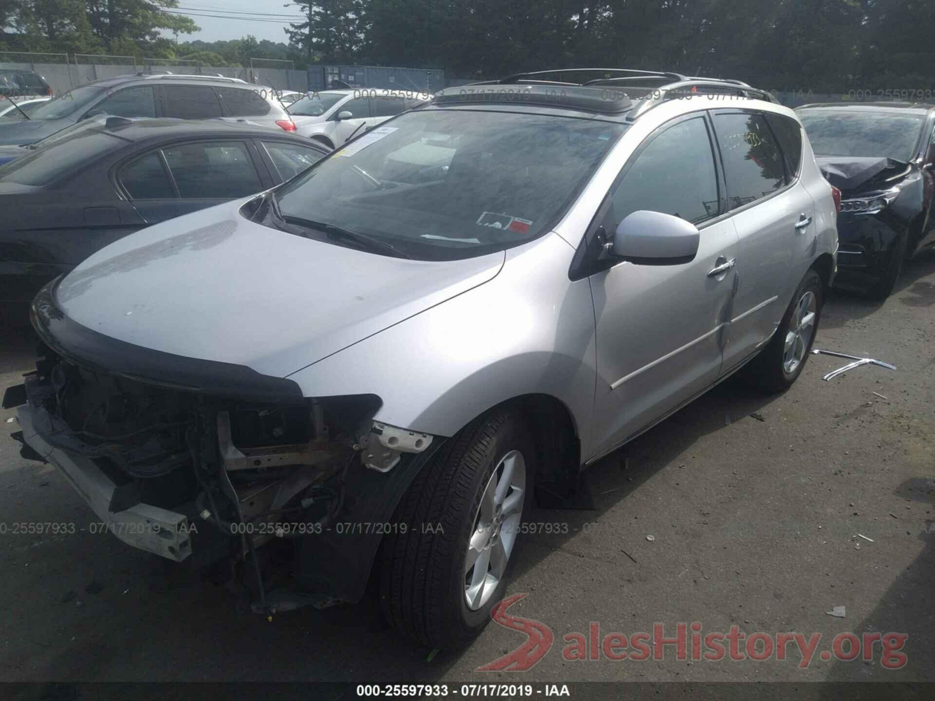 JN8AZ18W09W160581 2009 NISSAN MURANO