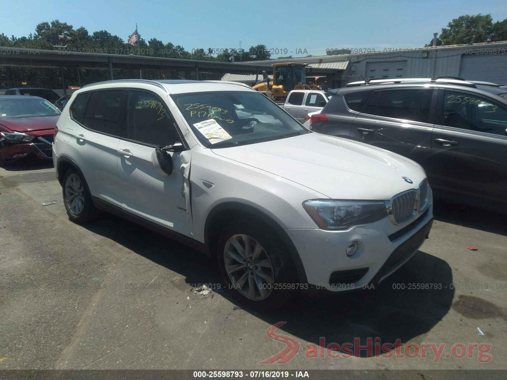 5UXWX9C37H0T20524 2017 BMW X3