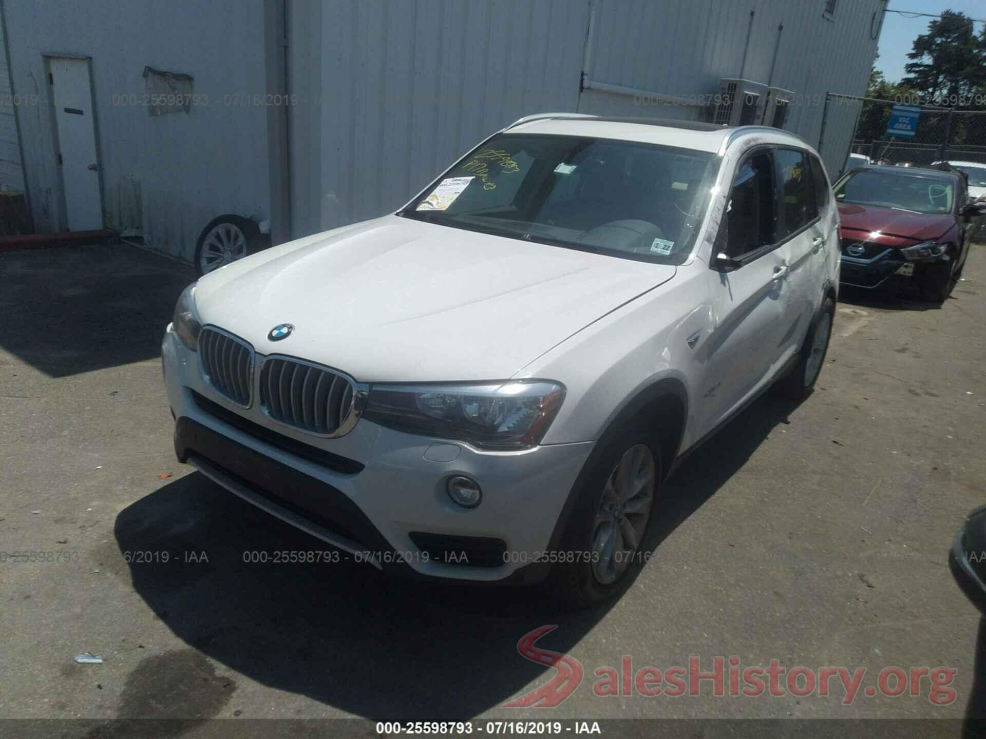 5UXWX9C37H0T20524 2017 BMW X3