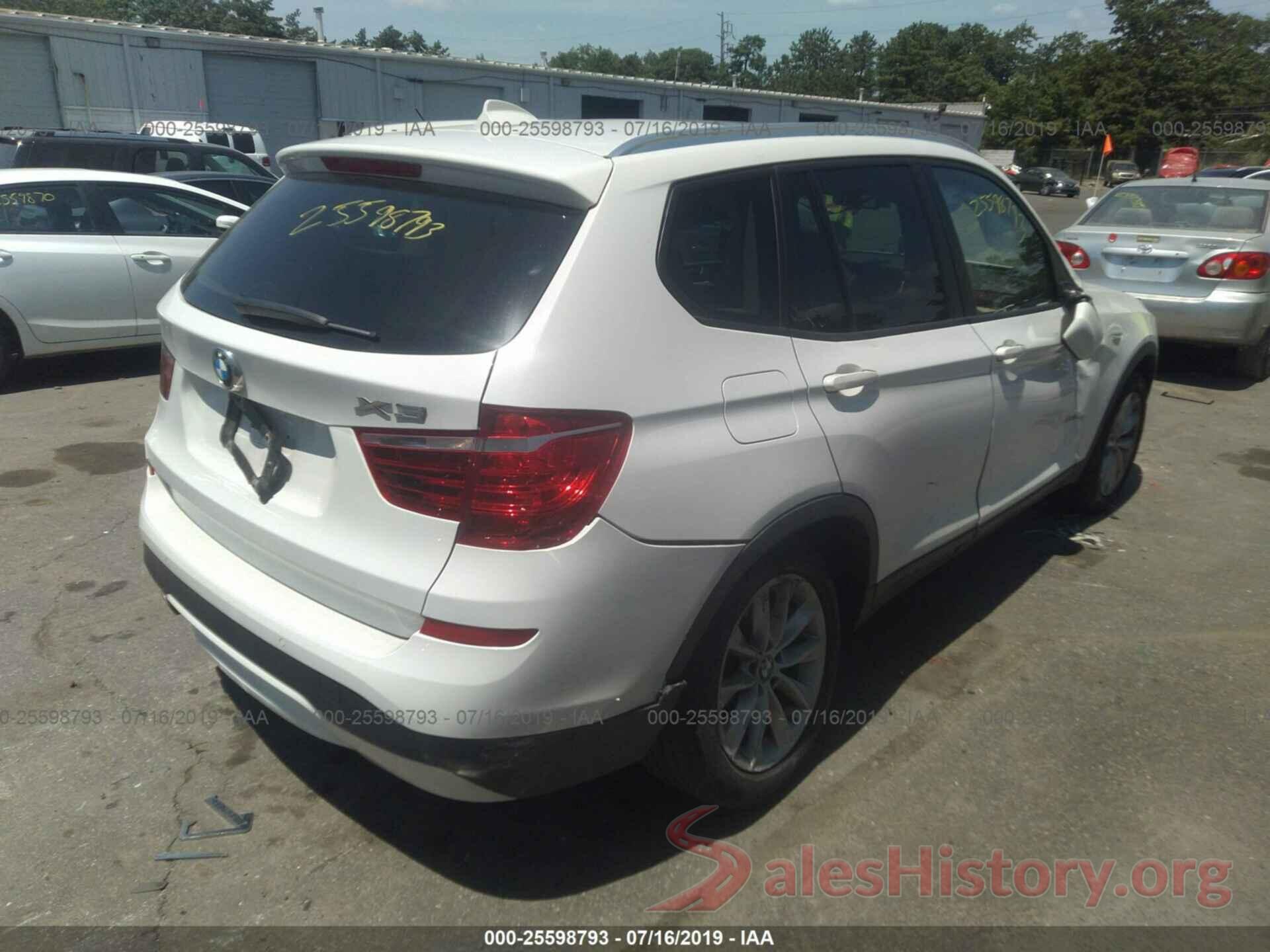 5UXWX9C37H0T20524 2017 BMW X3