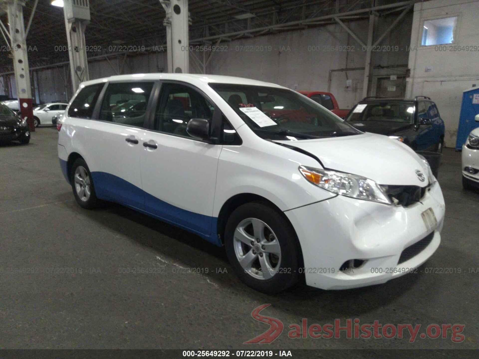 5TDZK3DC4FS536270 2015 TOYOTA SIENNA