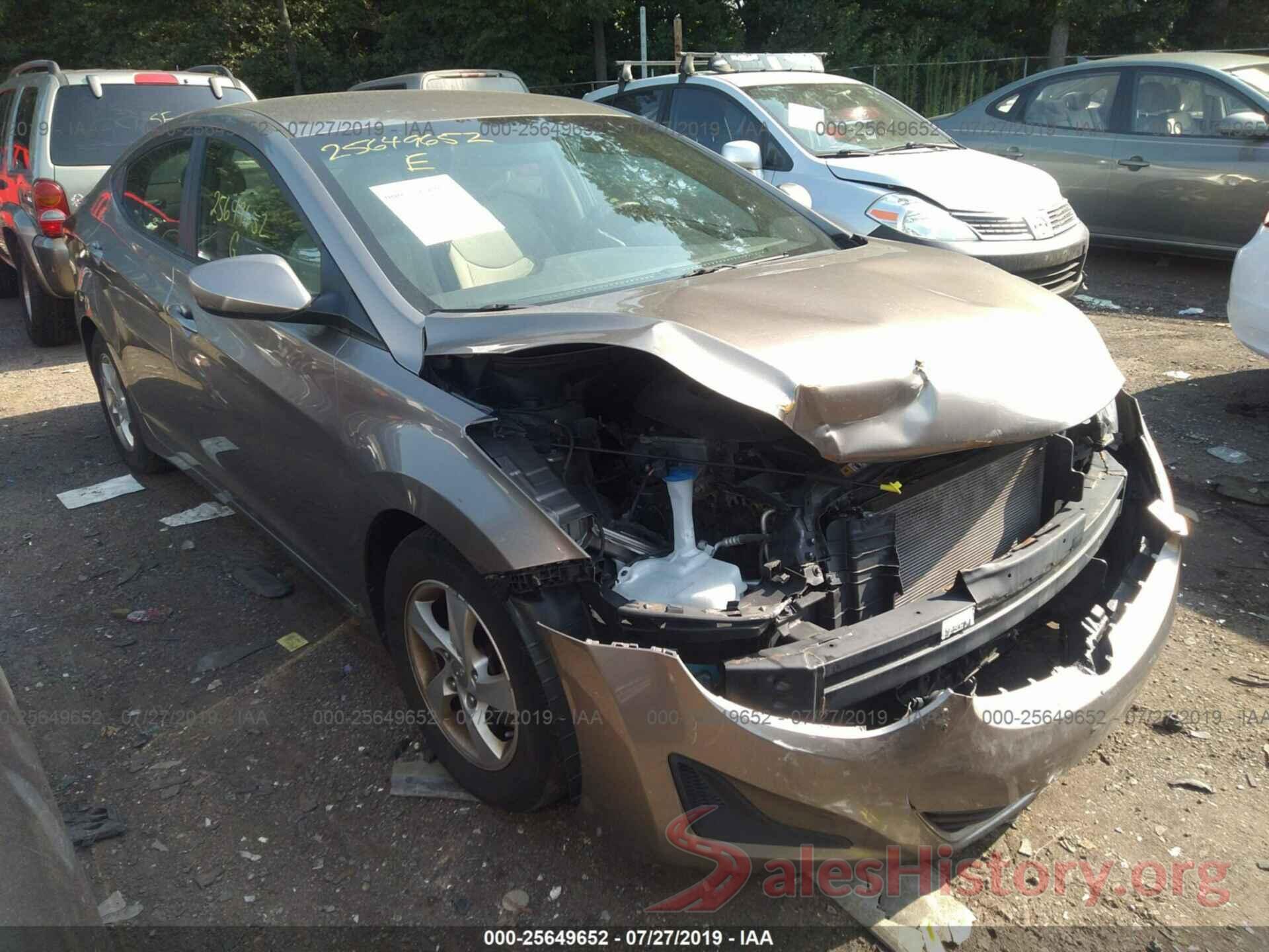 5NPDH4AE7EH525742 2014 HYUNDAI ELANTRA