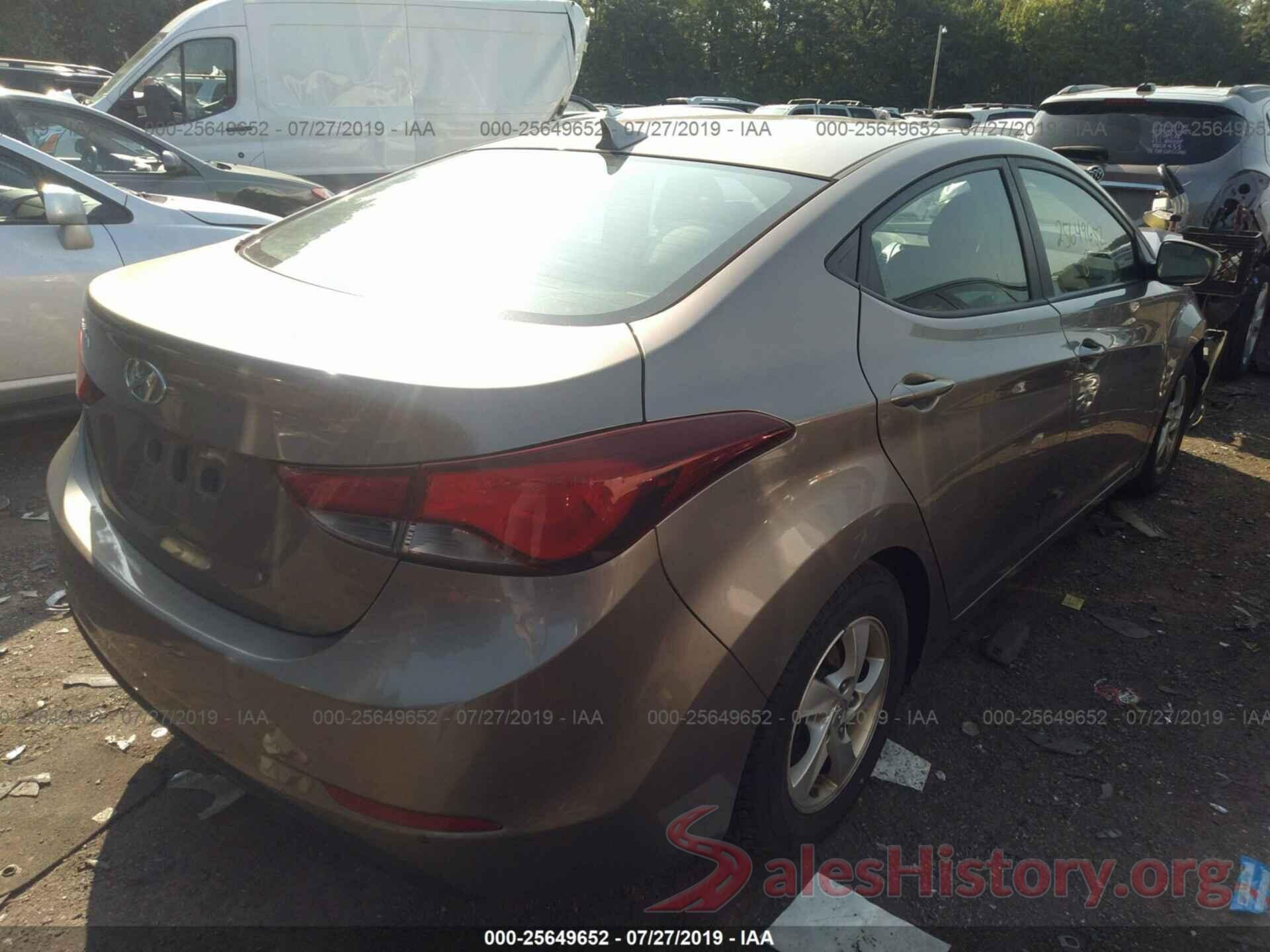 5NPDH4AE7EH525742 2014 HYUNDAI ELANTRA