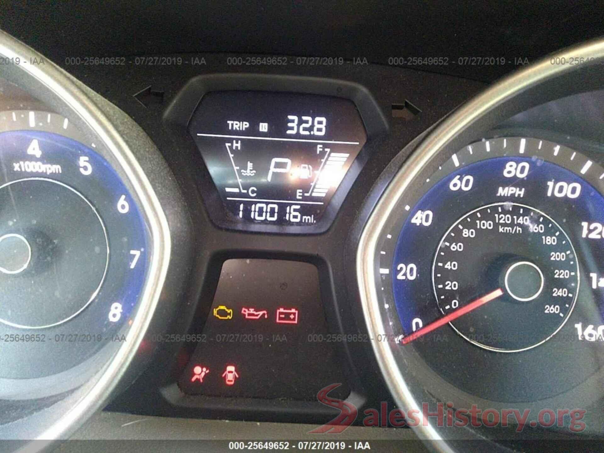 5NPDH4AE7EH525742 2014 HYUNDAI ELANTRA