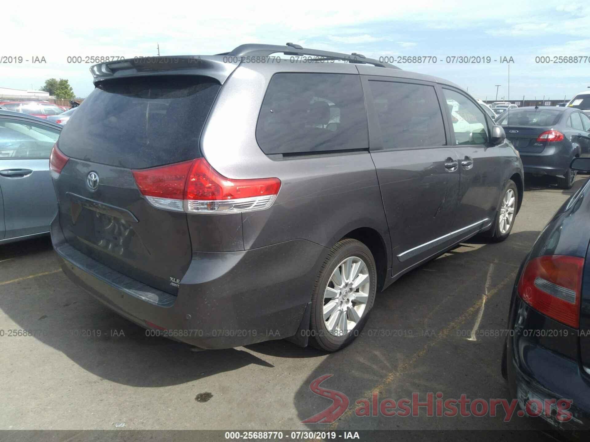 5TDDK3DC1CS048397 2012 TOYOTA SIENNA