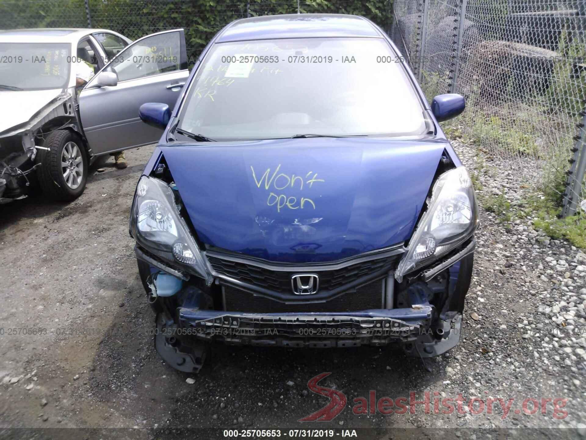 JHMGE8H64CC034841 2012 HONDA FIT