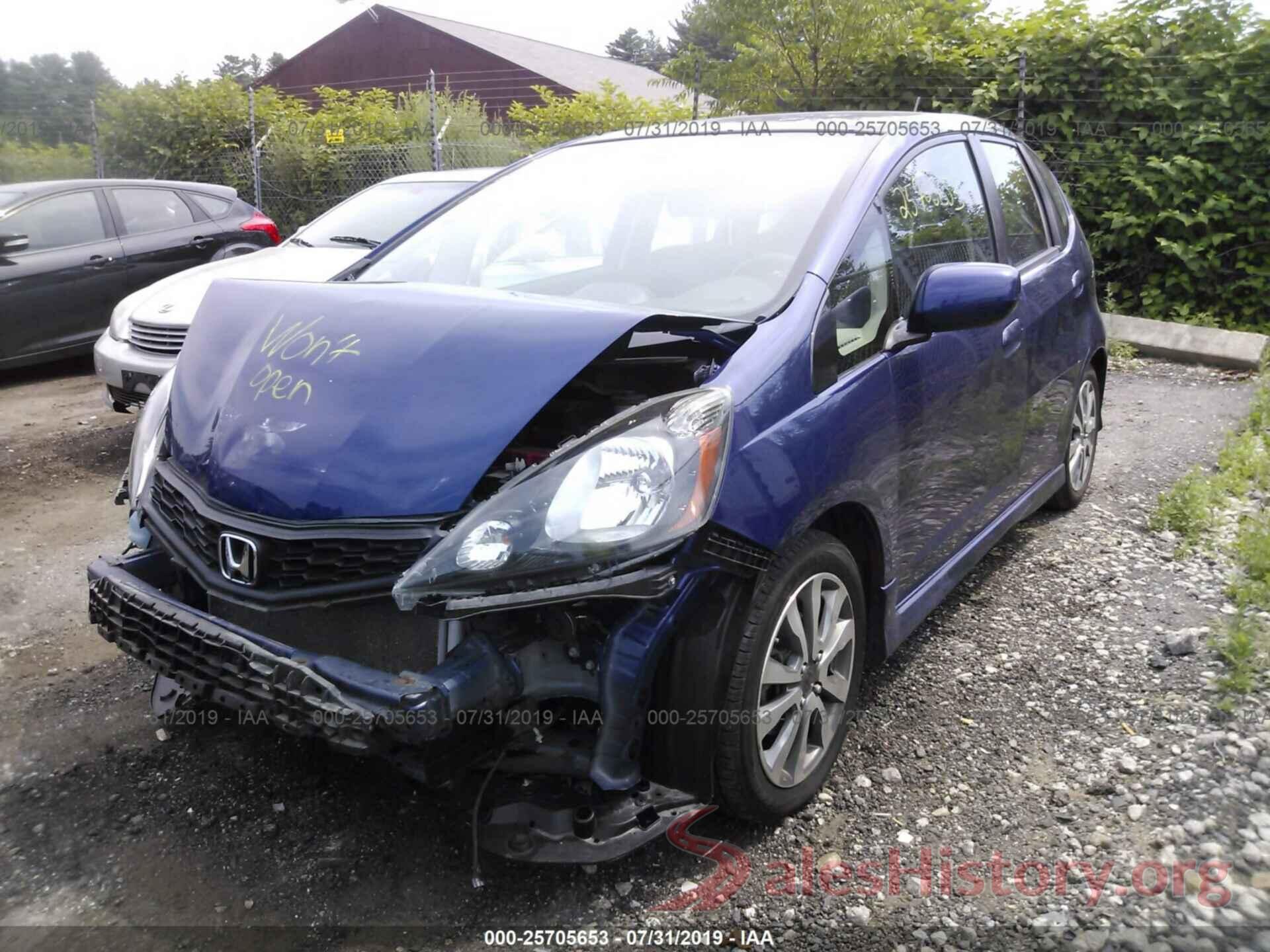 JHMGE8H64CC034841 2012 HONDA FIT