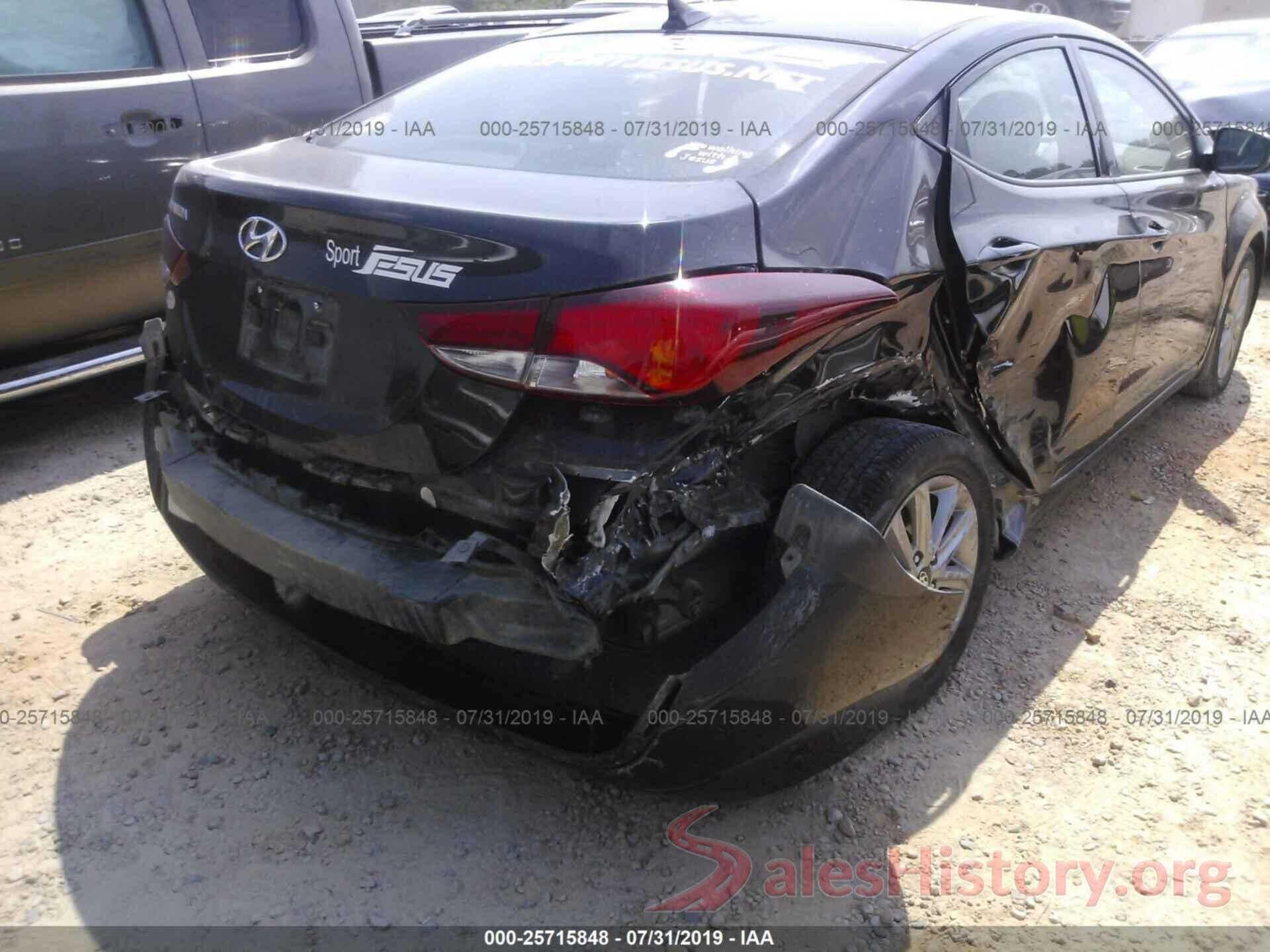 5NPDH4AE1FH621240 2015 HYUNDAI ELANTRA