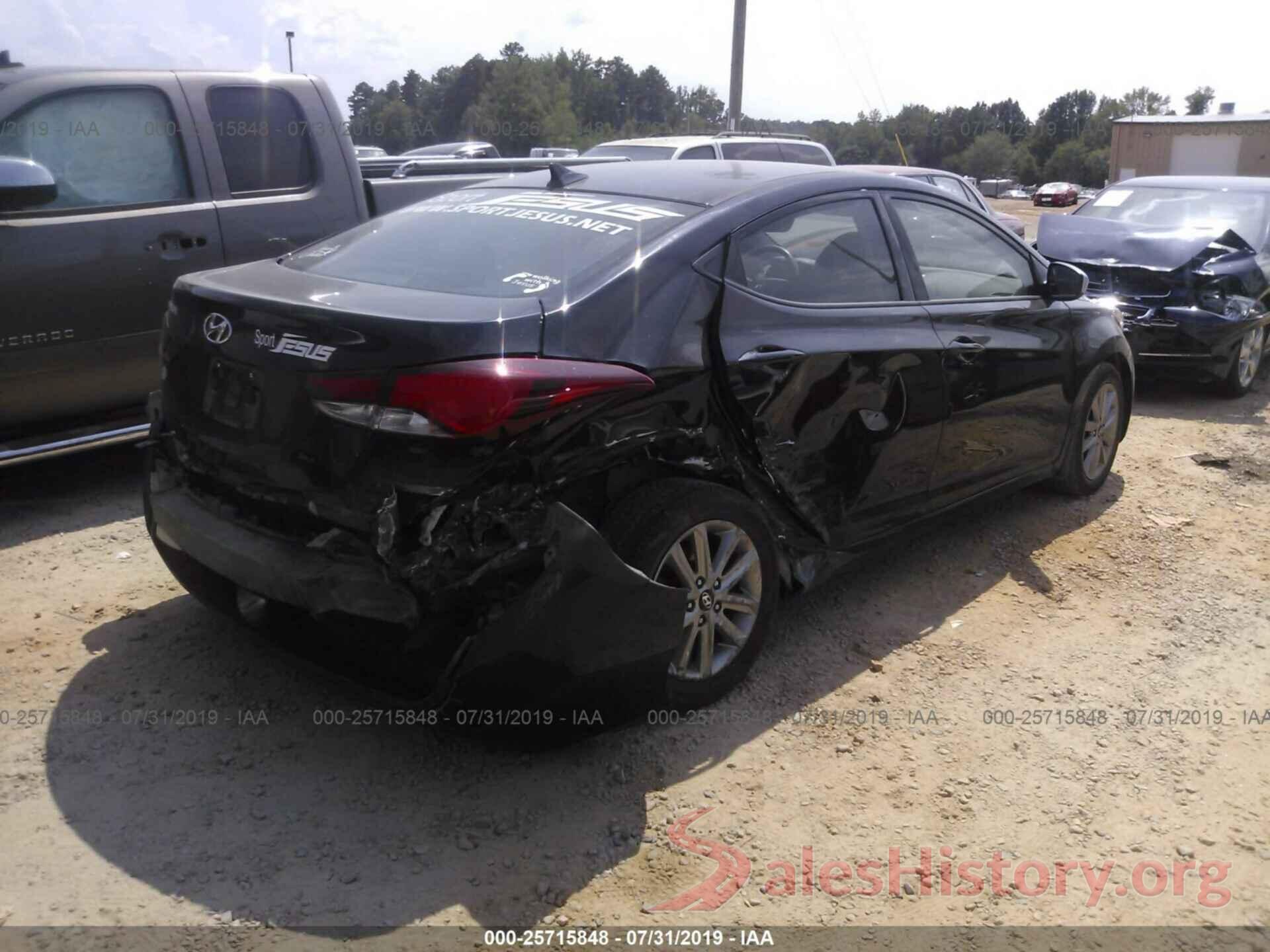 5NPDH4AE1FH621240 2015 HYUNDAI ELANTRA