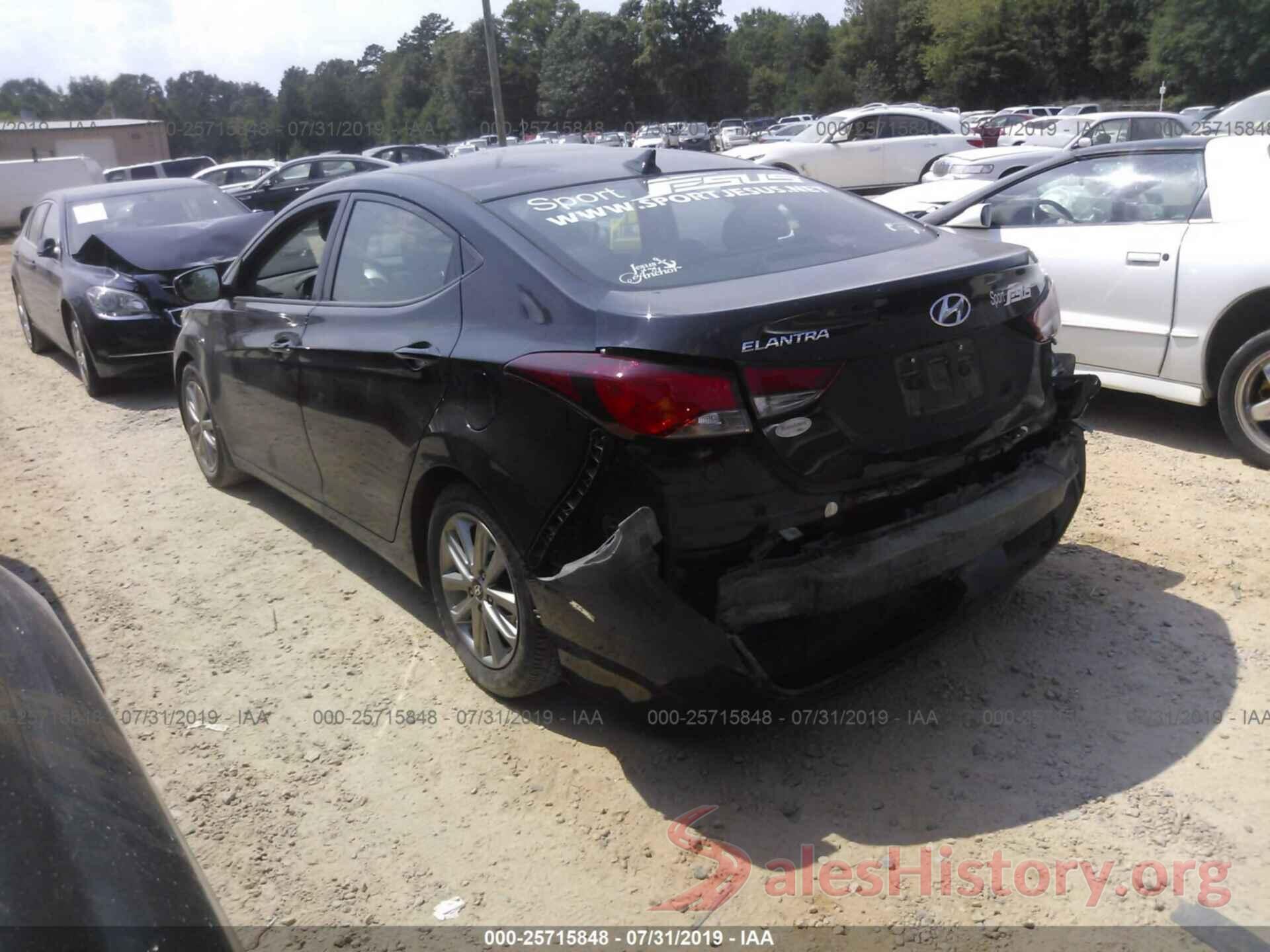 5NPDH4AE1FH621240 2015 HYUNDAI ELANTRA