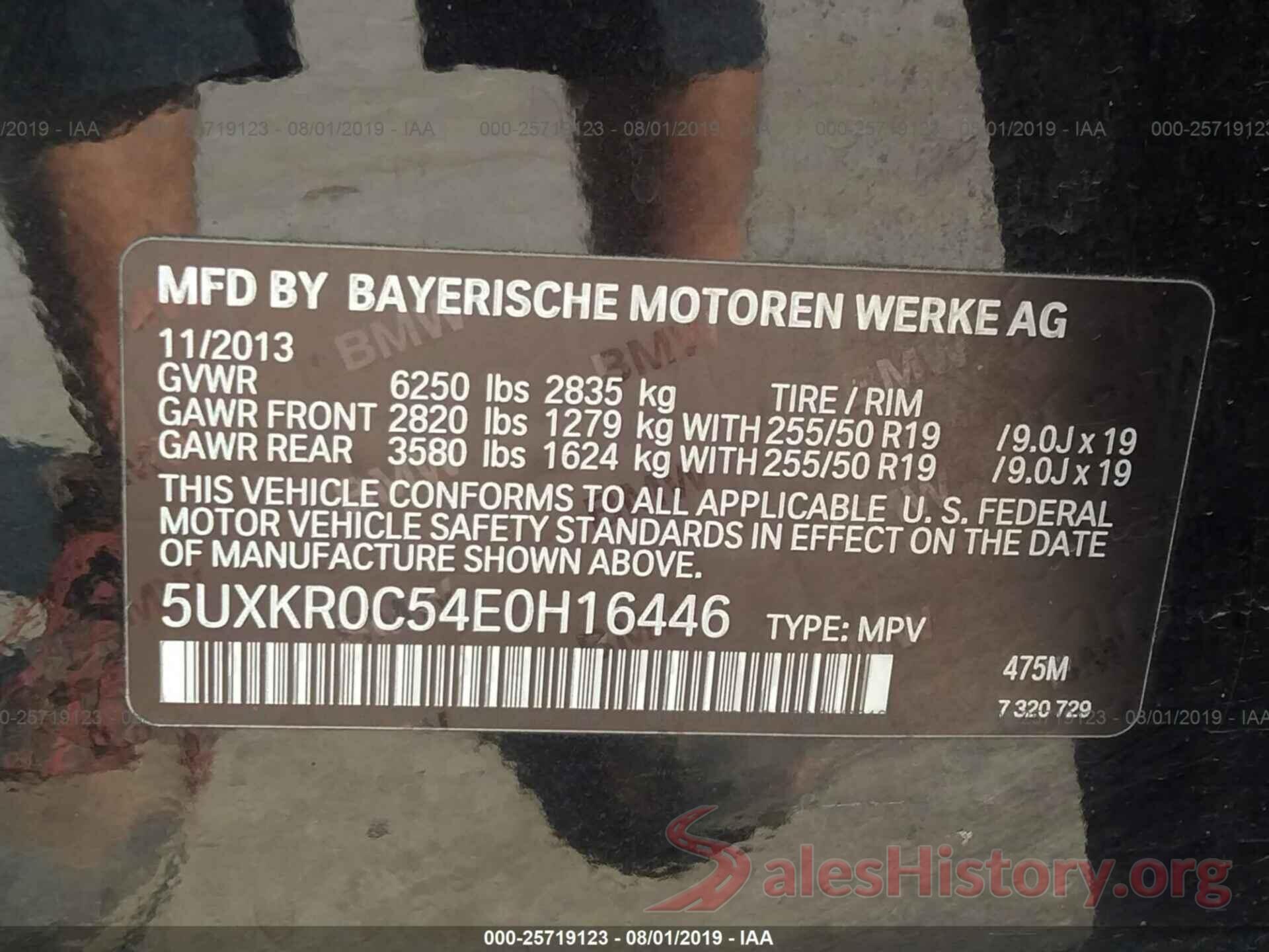 5UXKR0C54E0H16446 2014 BMW X5