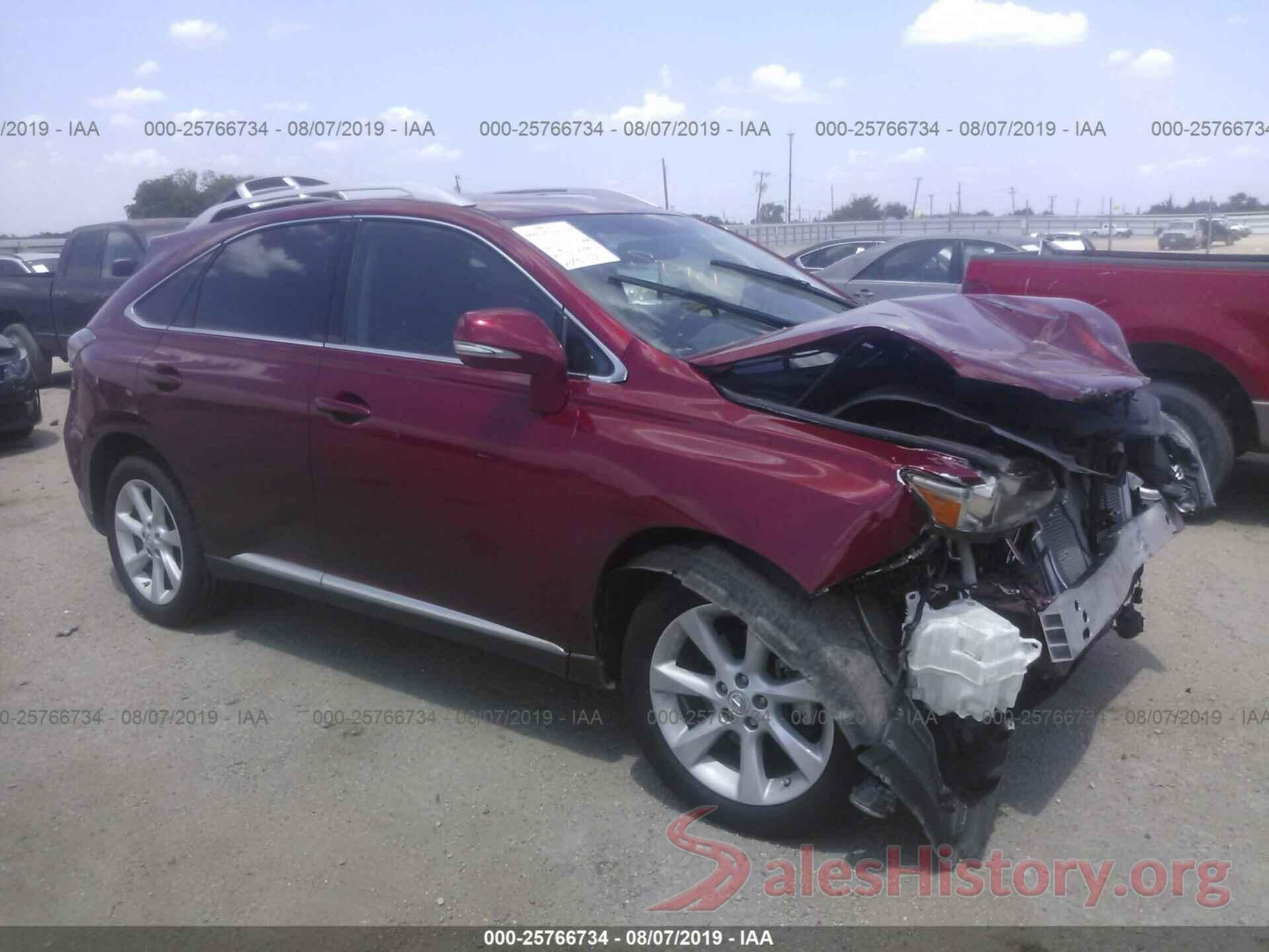 2T2ZK1BA2CC068867 2012 LEXUS RX