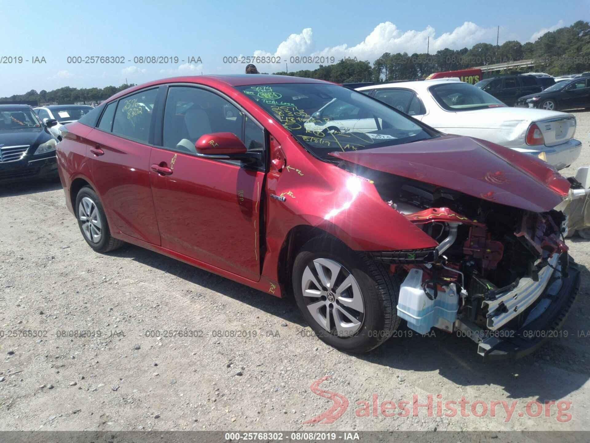 JTDKARFU4J3548135 2018 TOYOTA PRIUS