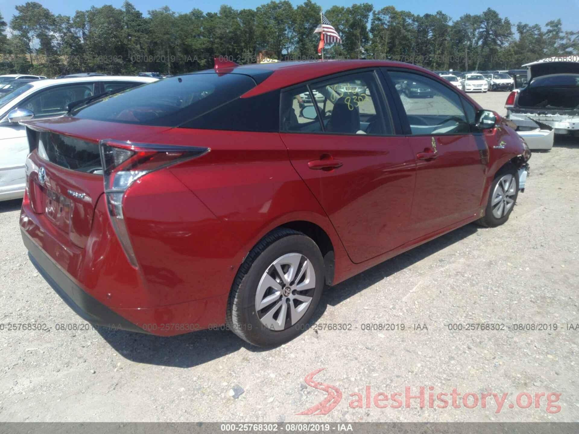 JTDKARFU4J3548135 2018 TOYOTA PRIUS