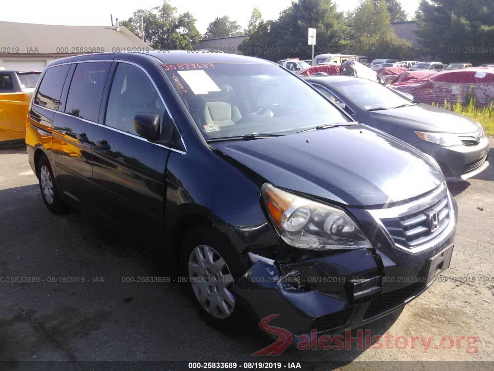 5FNRL3H2XAB109283 2010 HONDA ODYSSEY