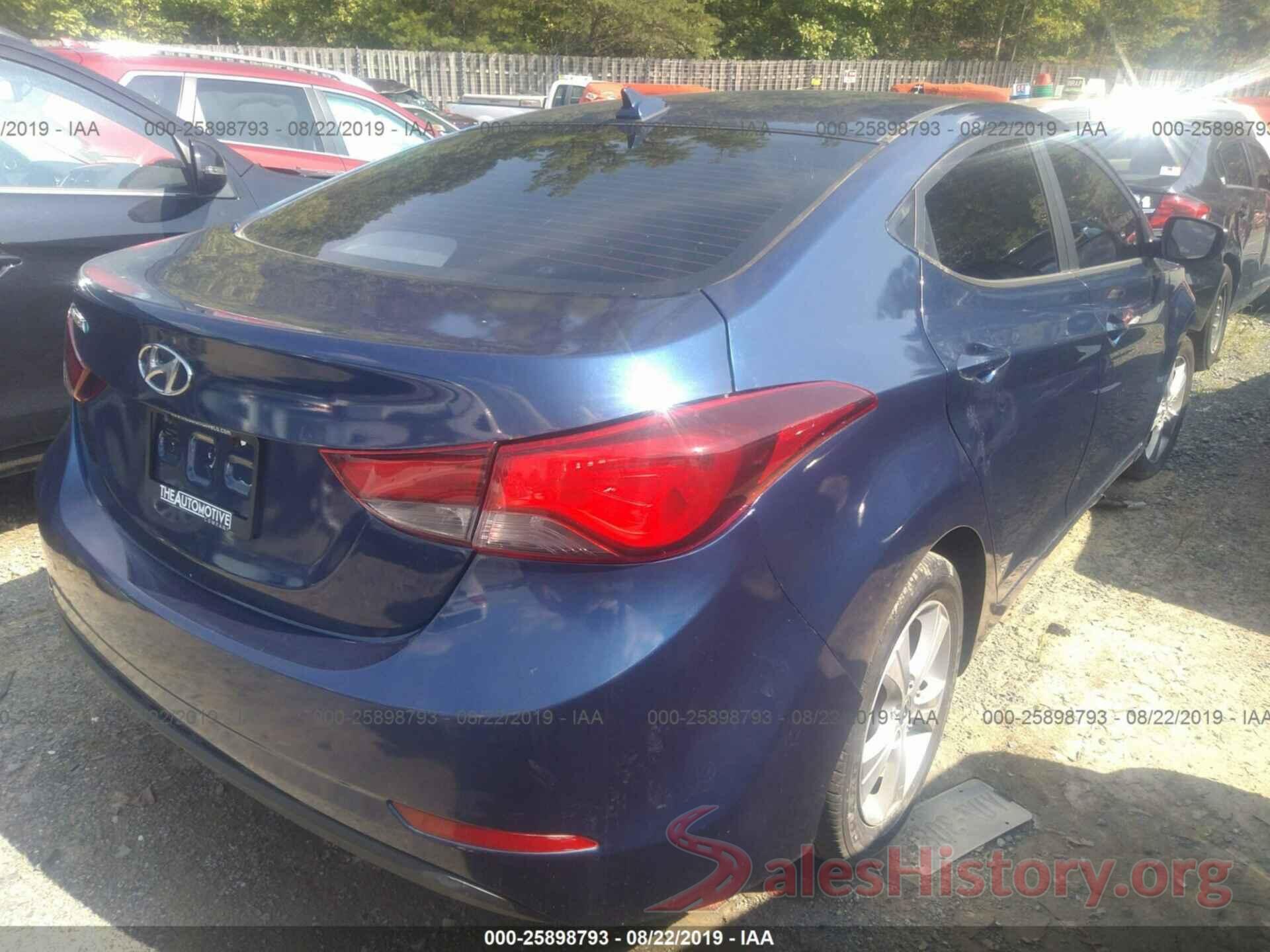 5NPDH4AE2GH787073 2016 HYUNDAI ELANTRA