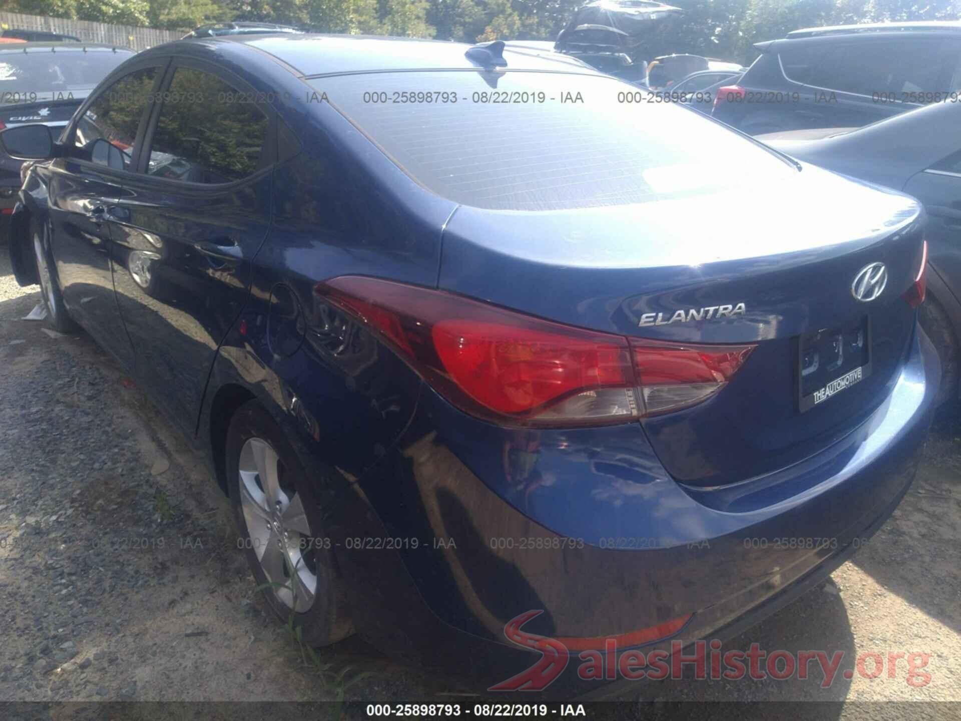 5NPDH4AE2GH787073 2016 HYUNDAI ELANTRA