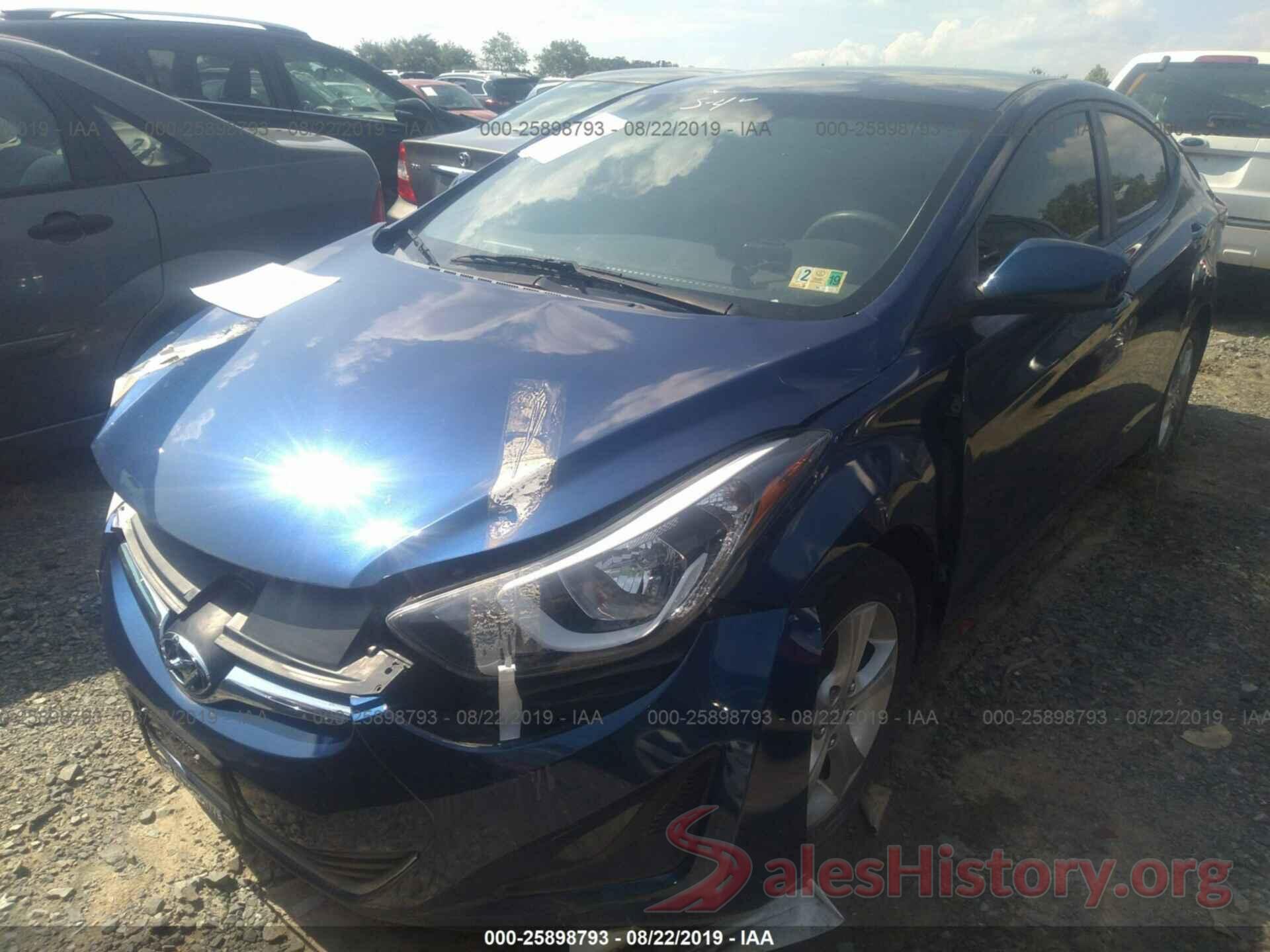 5NPDH4AE2GH787073 2016 HYUNDAI ELANTRA