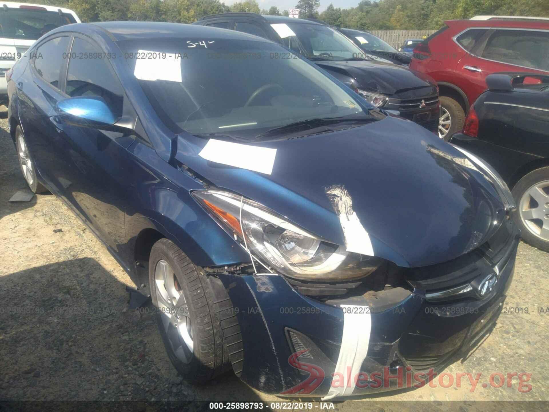 5NPDH4AE2GH787073 2016 HYUNDAI ELANTRA