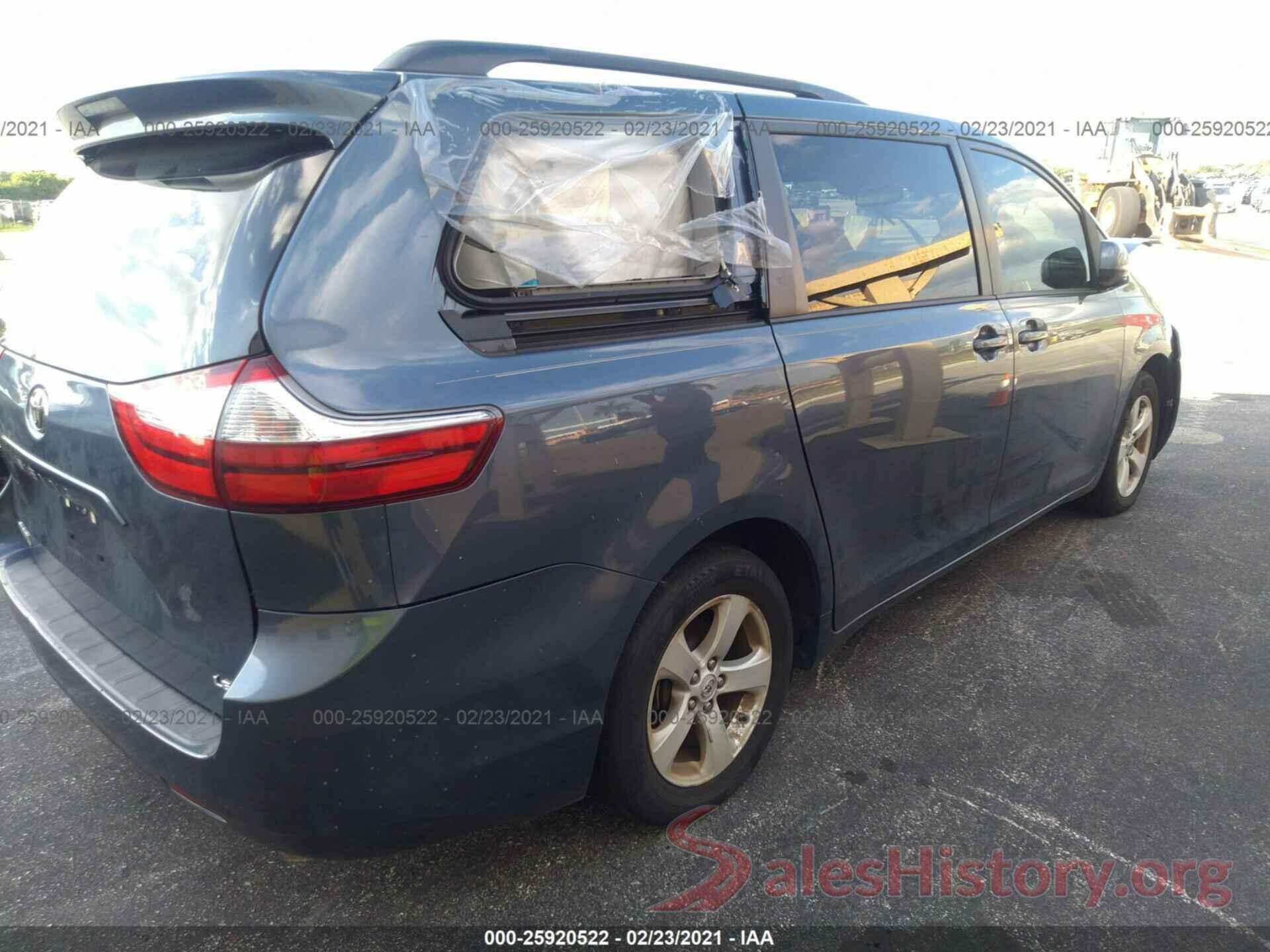 5TDKZ3DC0HS854791 2017 TOYOTA SIENNA