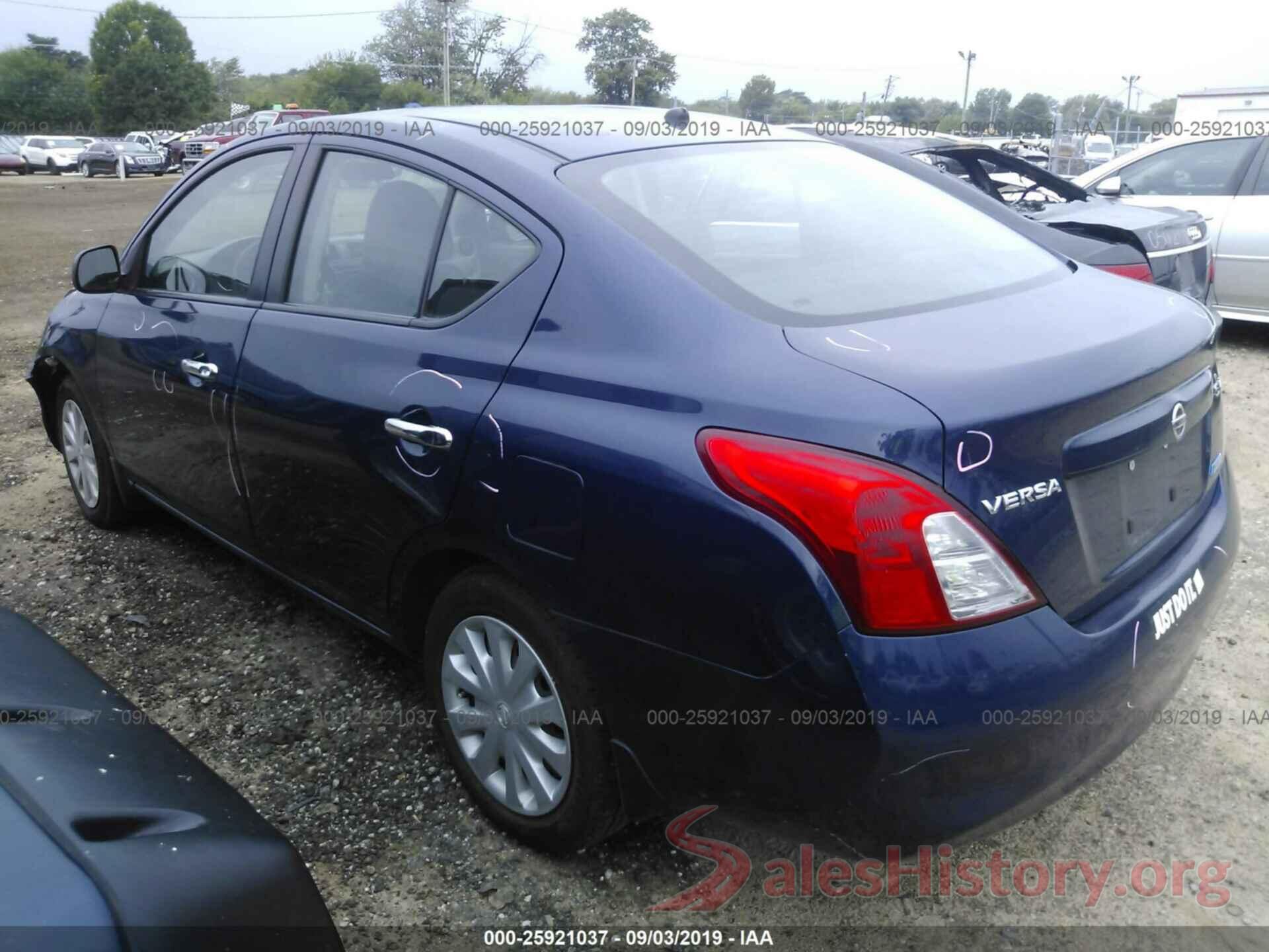 3N1CN7AP5CL864894 2012 NISSAN VERSA