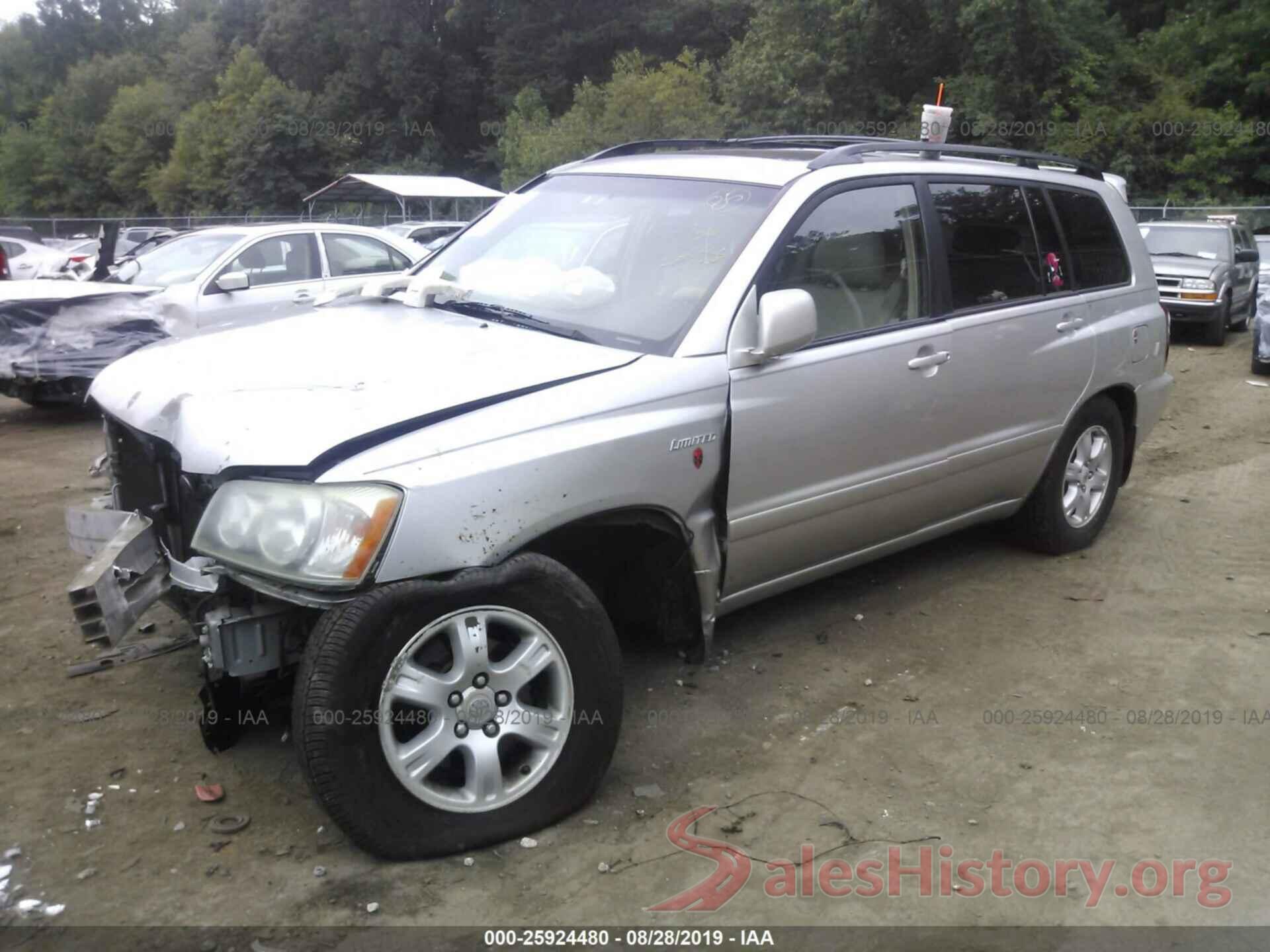 2T3H1RFV6KC001774 2002 TOYOTA HIGHLANDER