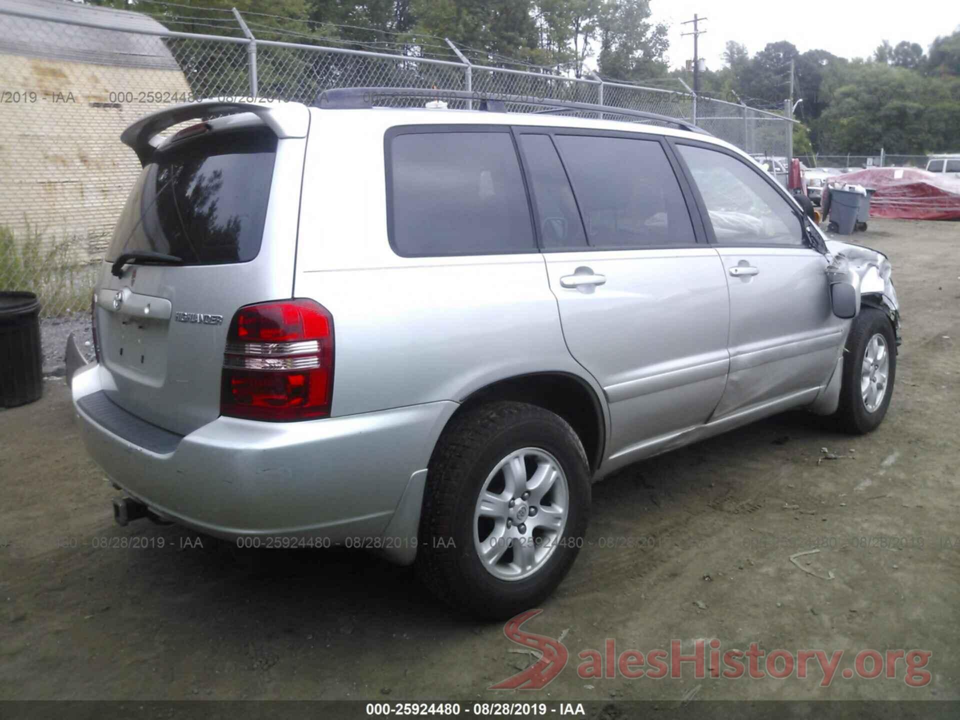 2T3H1RFV6KC001774 2002 TOYOTA HIGHLANDER