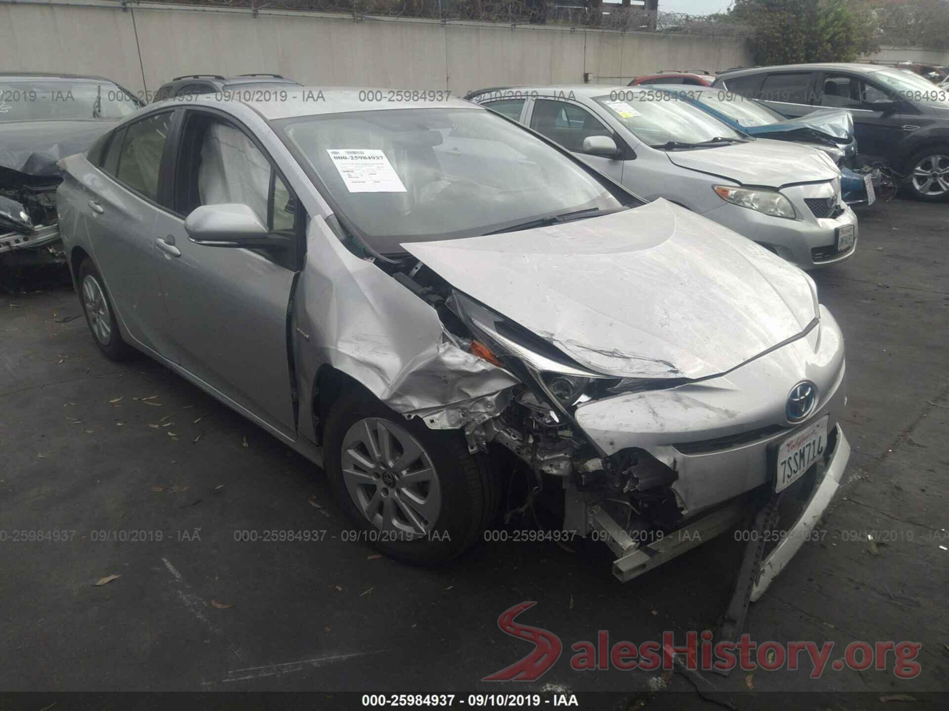 JTDKBRFU7G3016626 2016 TOYOTA PRIUS