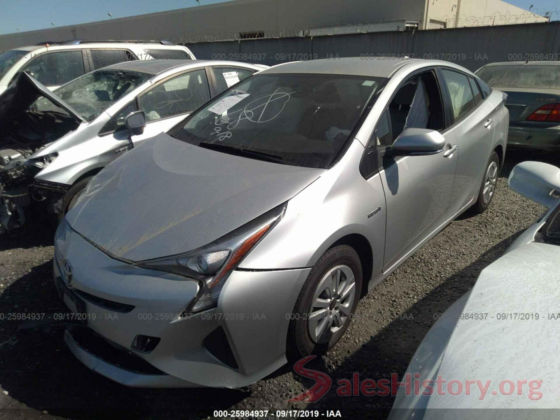 JTDKBRFU7G3016626 2016 TOYOTA PRIUS