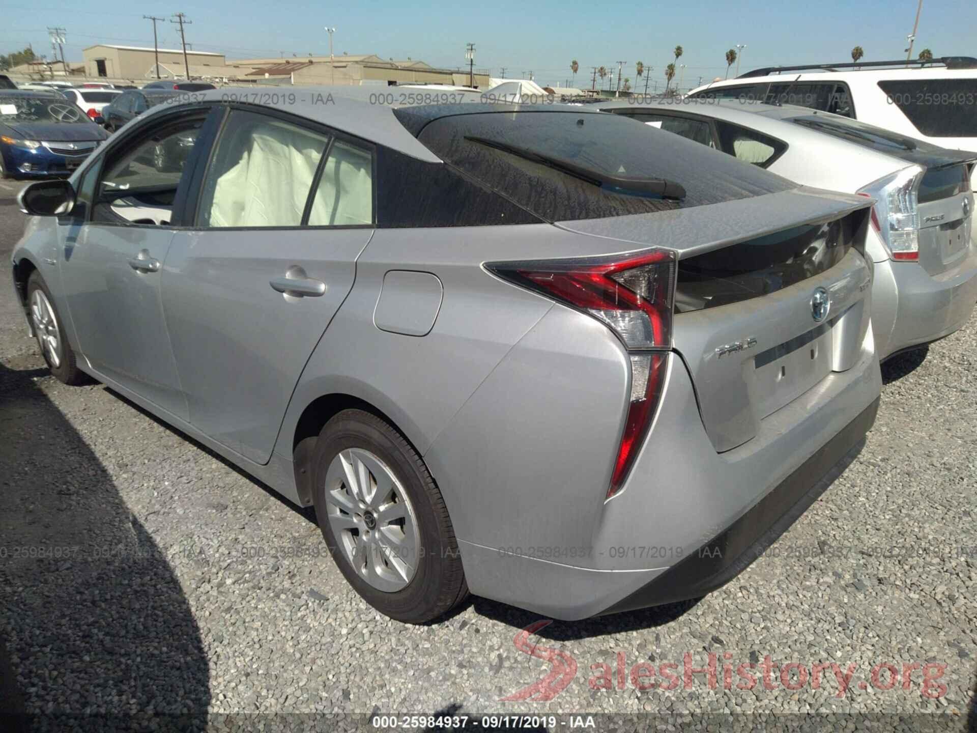 JTDKBRFU7G3016626 2016 TOYOTA PRIUS