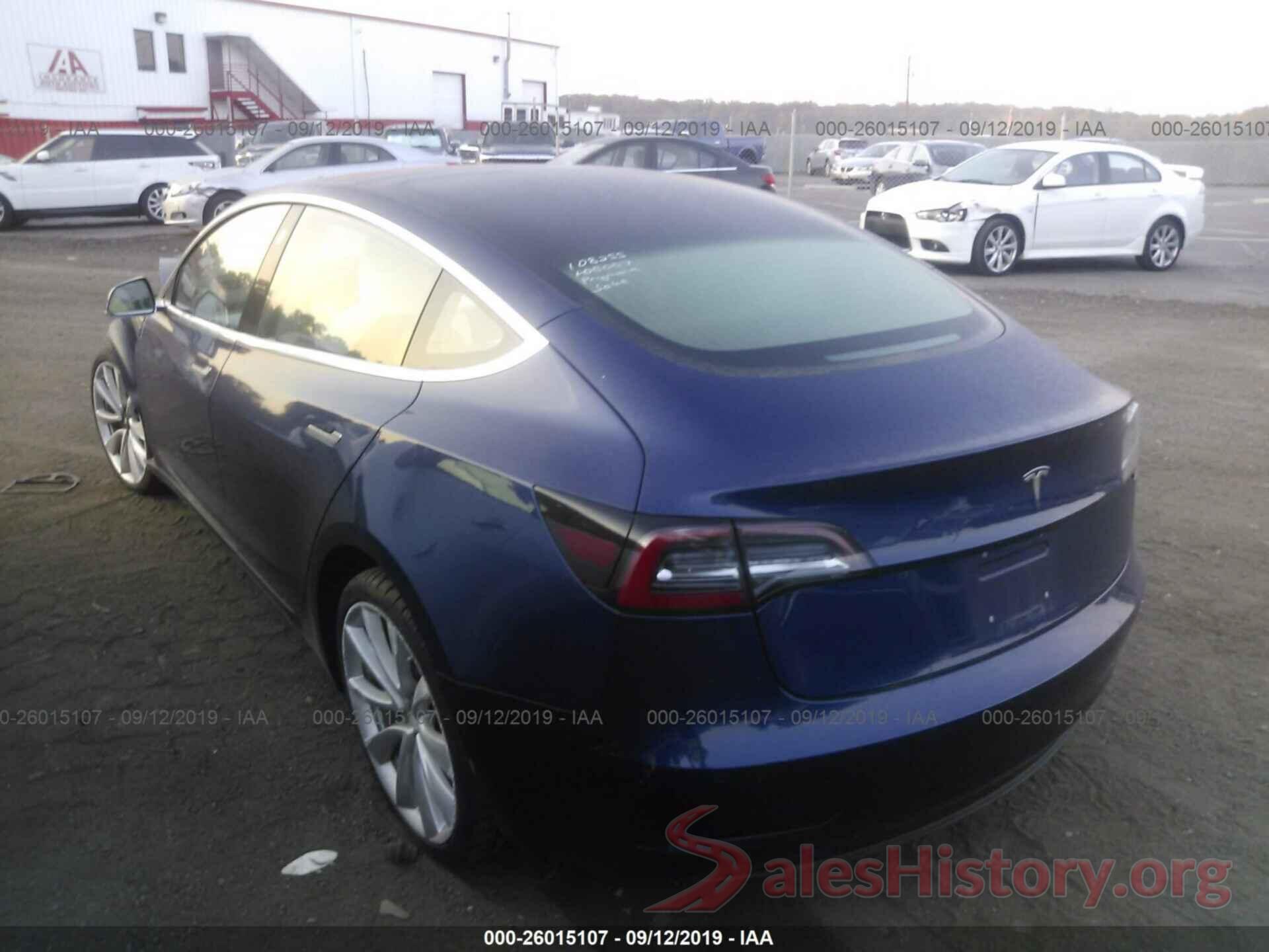 5YJ3E1EBXJF080831 2018 TESLA MODEL 3