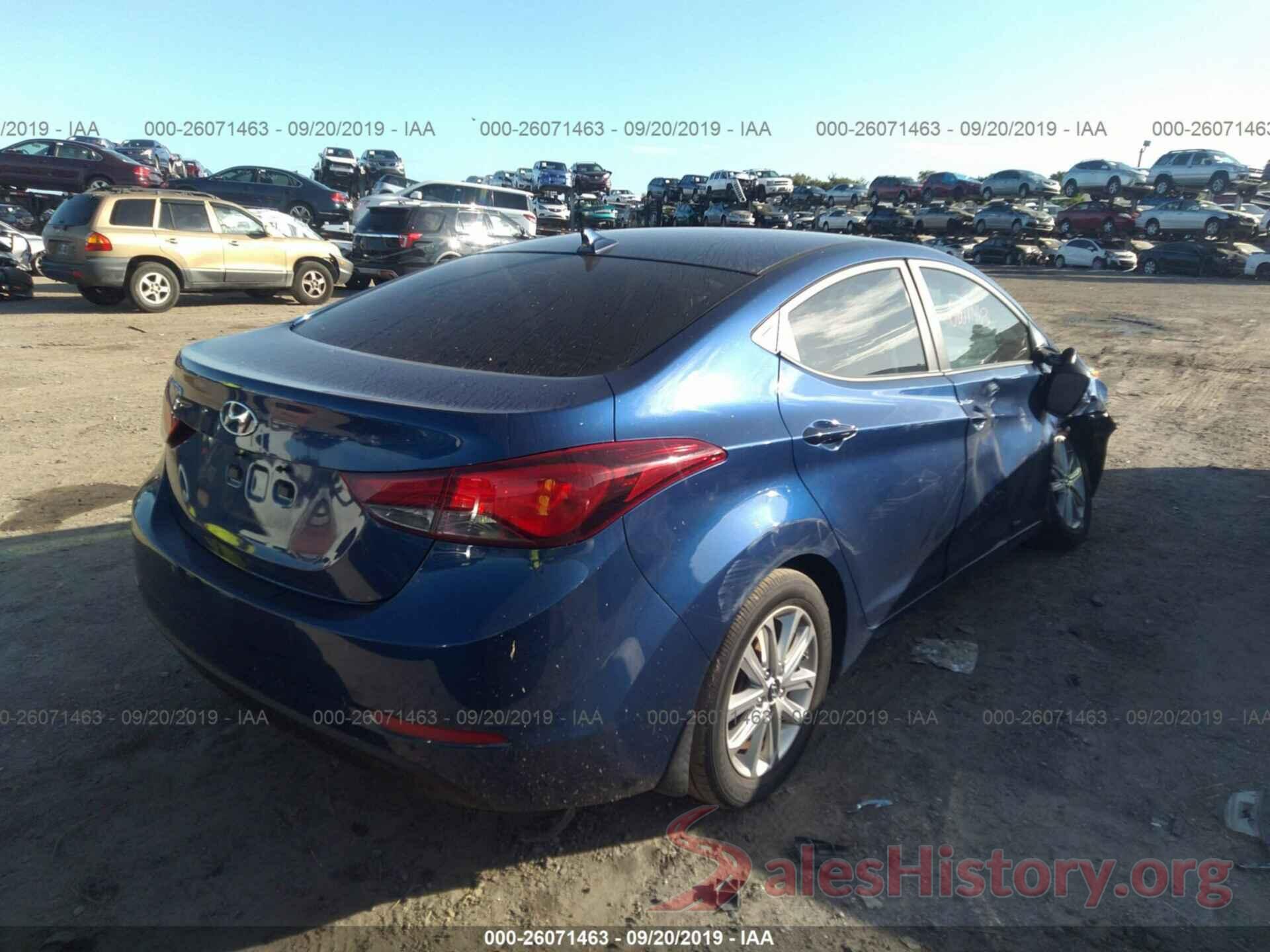 5NPDH4AE5FH586637 2015 HYUNDAI ELANTRA