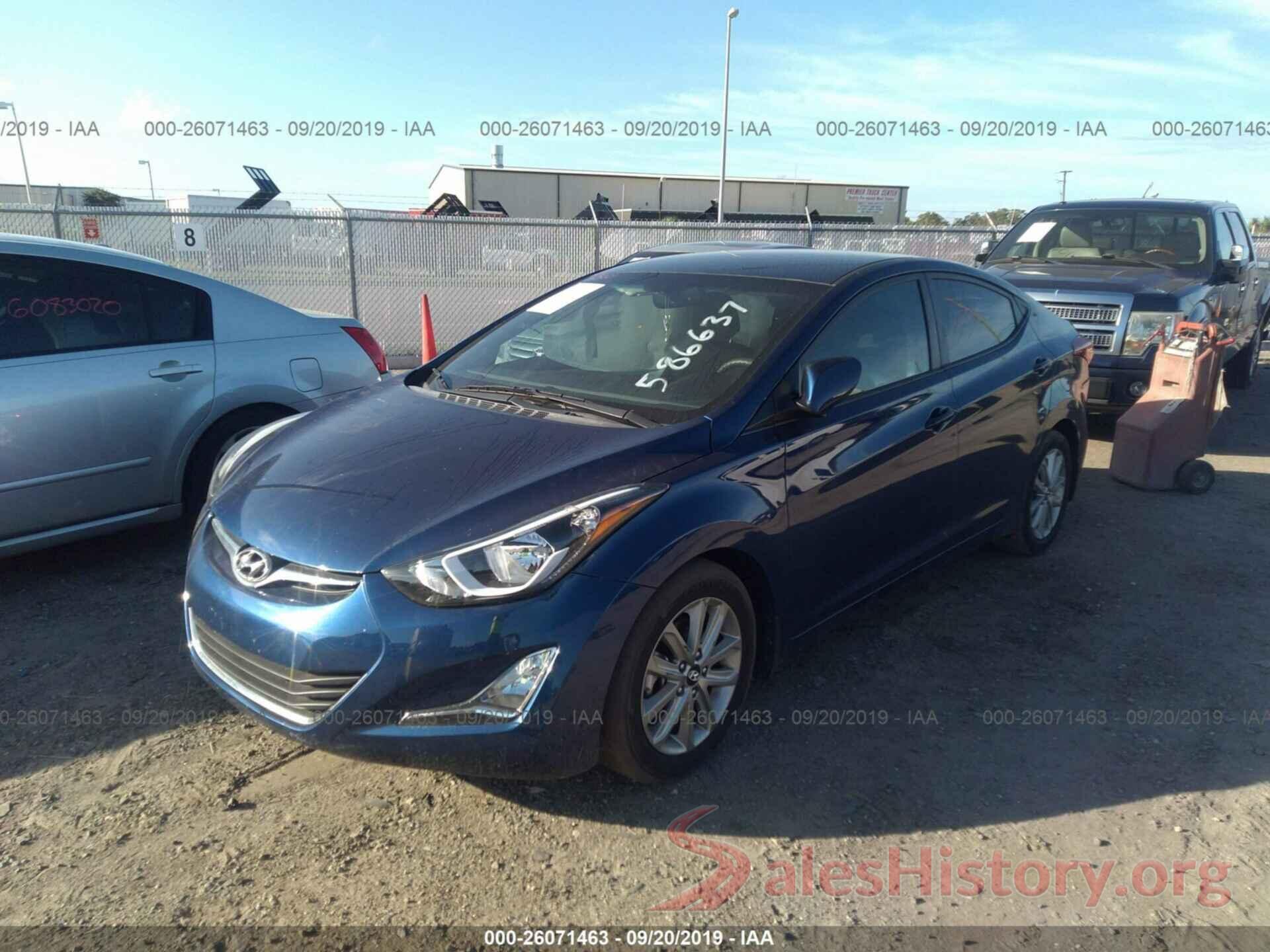 5NPDH4AE5FH586637 2015 HYUNDAI ELANTRA